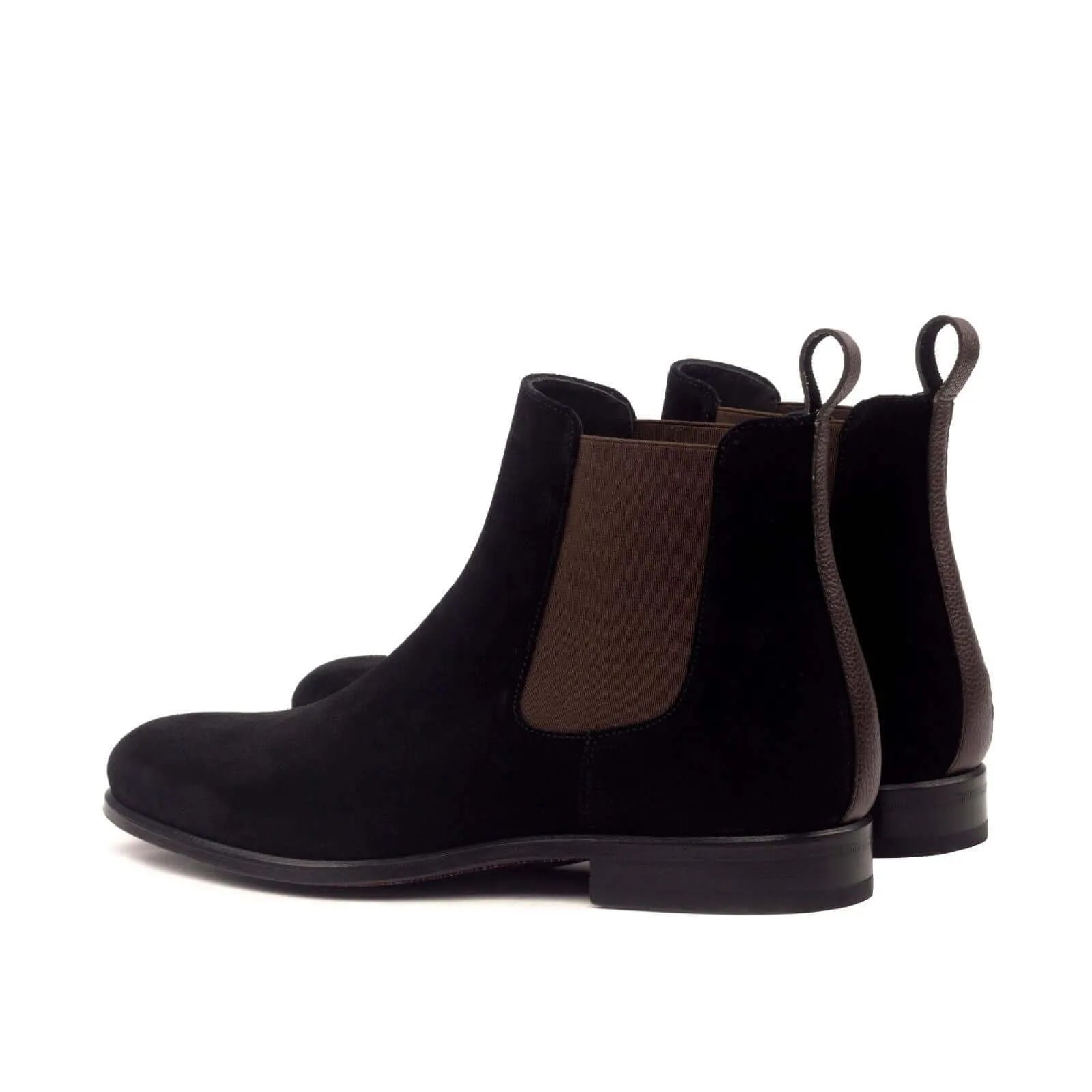 Black suede Chelsea boots from the 006 Chelsea Suede Boot collection