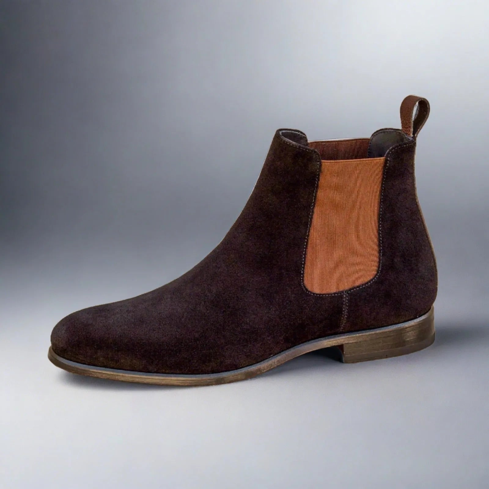 Brown suede Chelsea boot from the 006 Chelsea Suede Boot collection