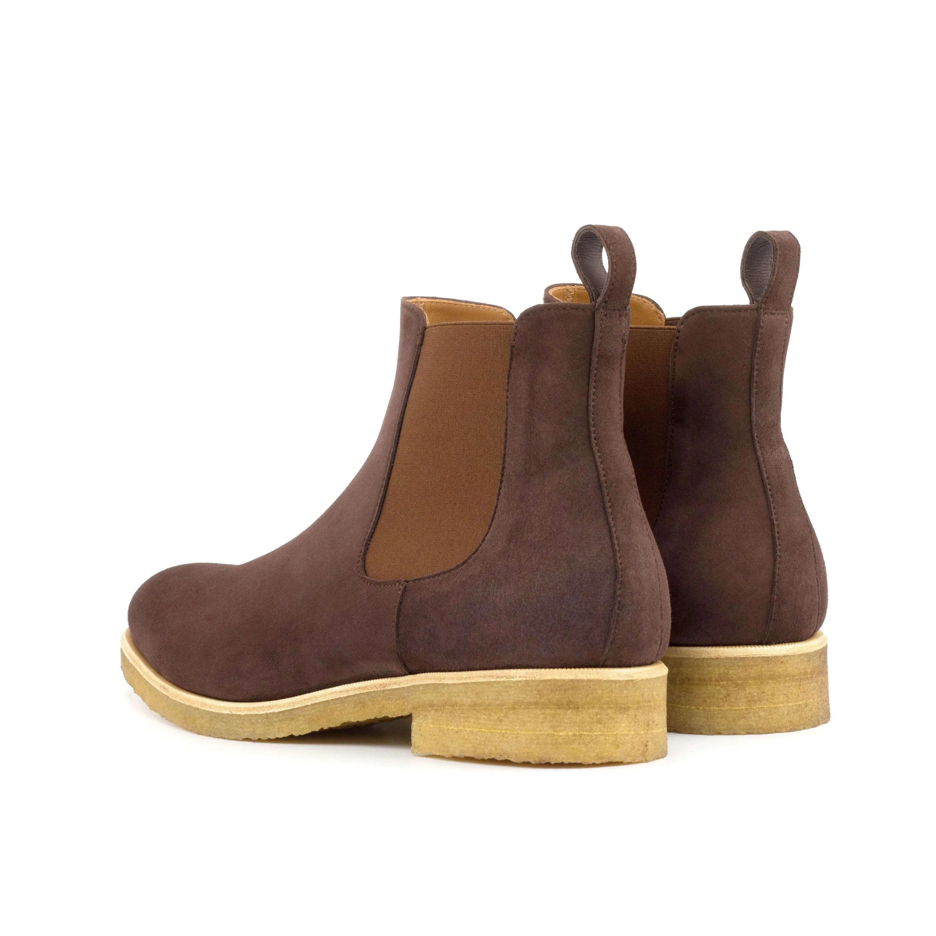 Brown suede Chelsea boots from 1905 Chelsea Boots, luxury bespoke shoes for men