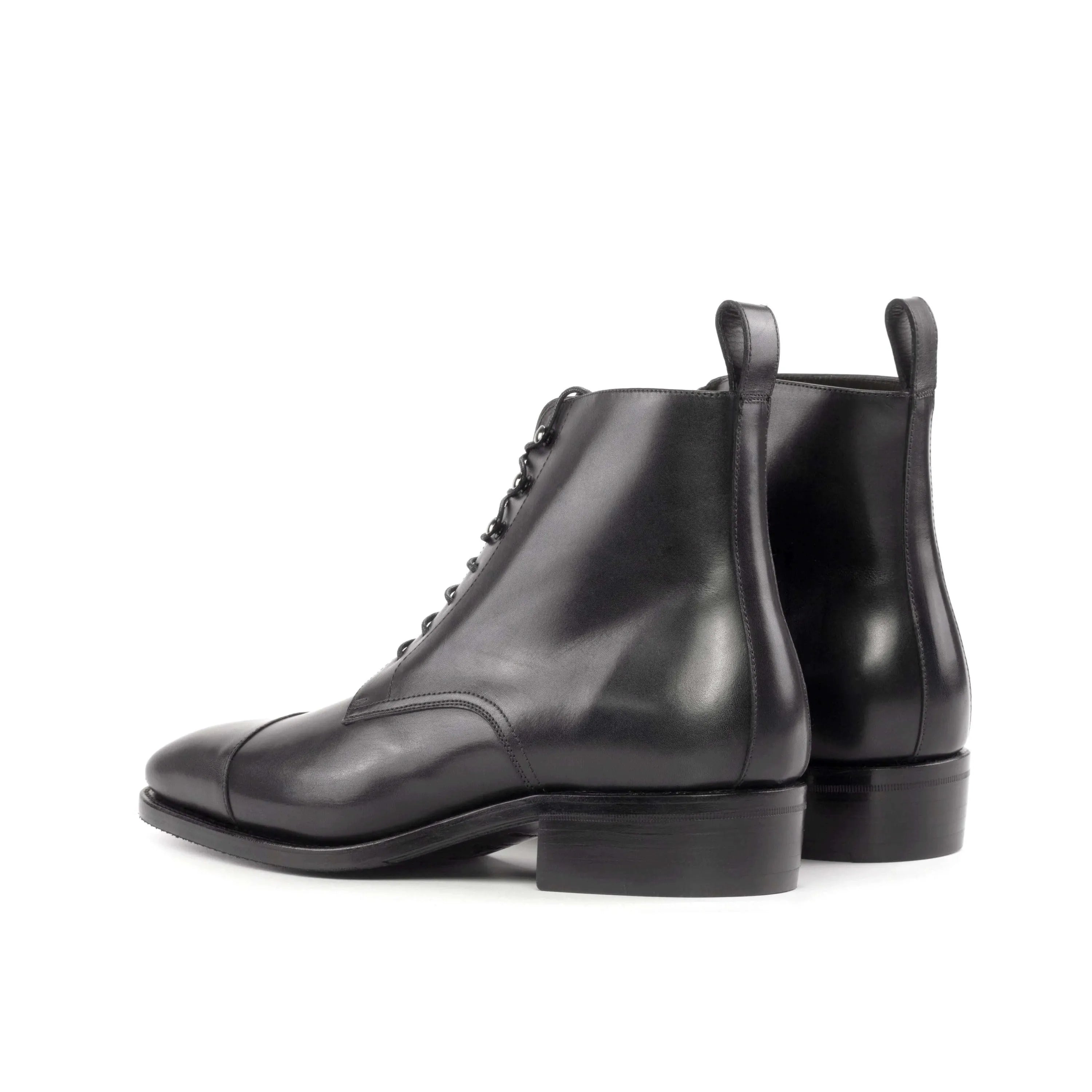 Pair of black leather lace-up 1955 Jumper Boots for the fast lane, delivered in business days