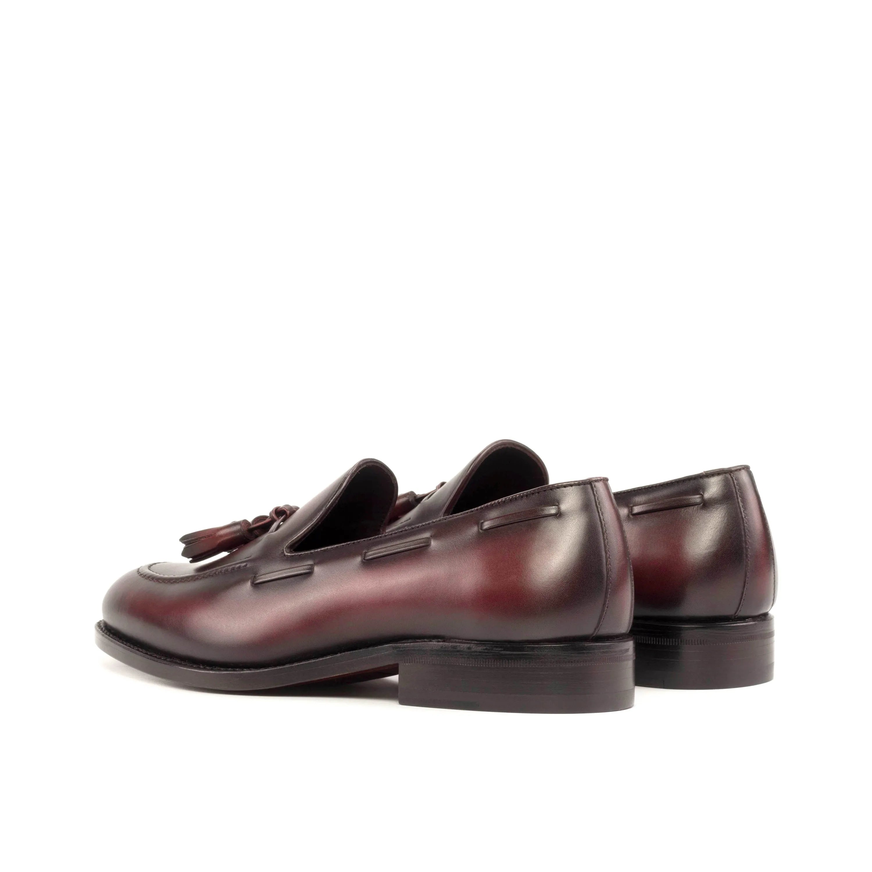 Burgundy leather tassel loafers from the 5909 Loafers collection with fast shipping available