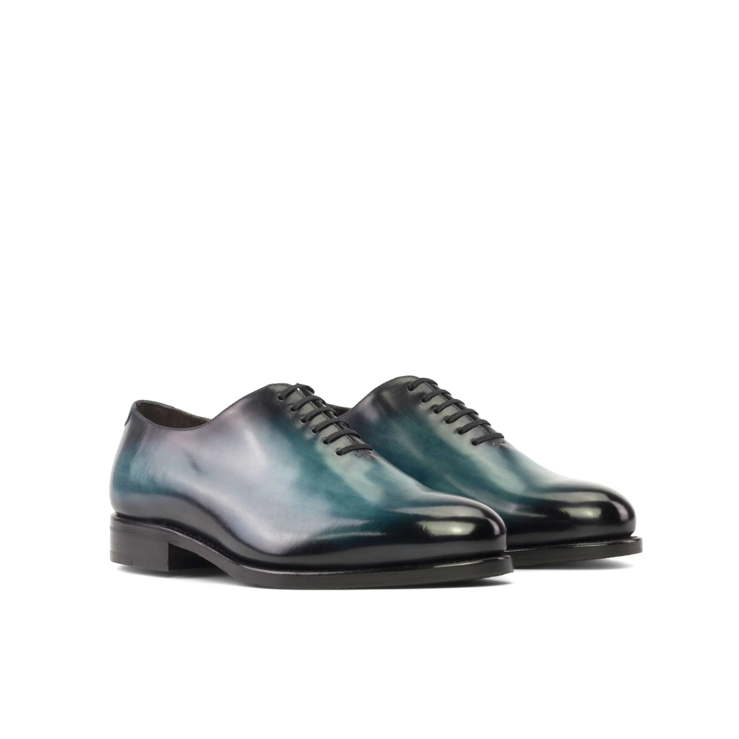 Two-toned leather 5914 Whole Cut Patina Shoes showcasing elegant patina shoes design