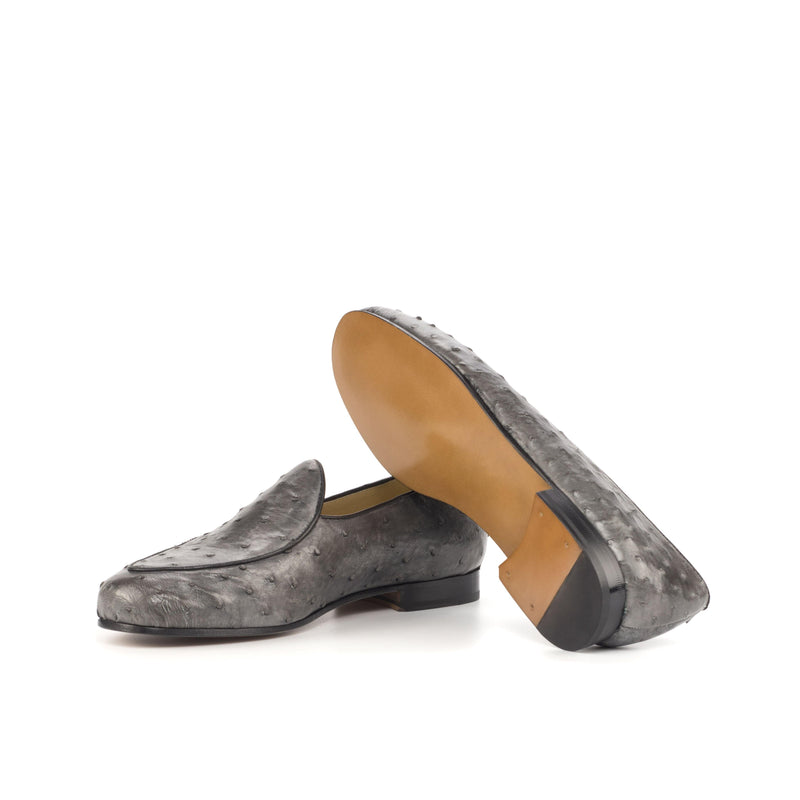 Dimo Ostrich Belgian Slipper - Premium Men Dress Shoes from Que Shebley - Shop now at Que Shebley