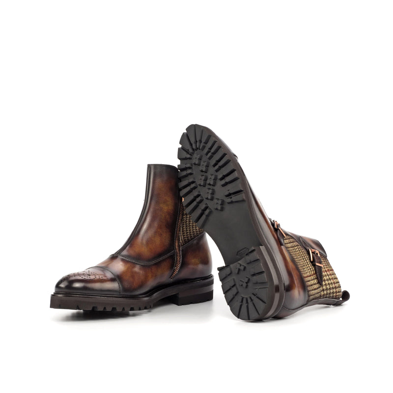Dowain Octavian Patina Boots - Premium Men Dress Boots from Que Shebley - Shop now at Que Shebley