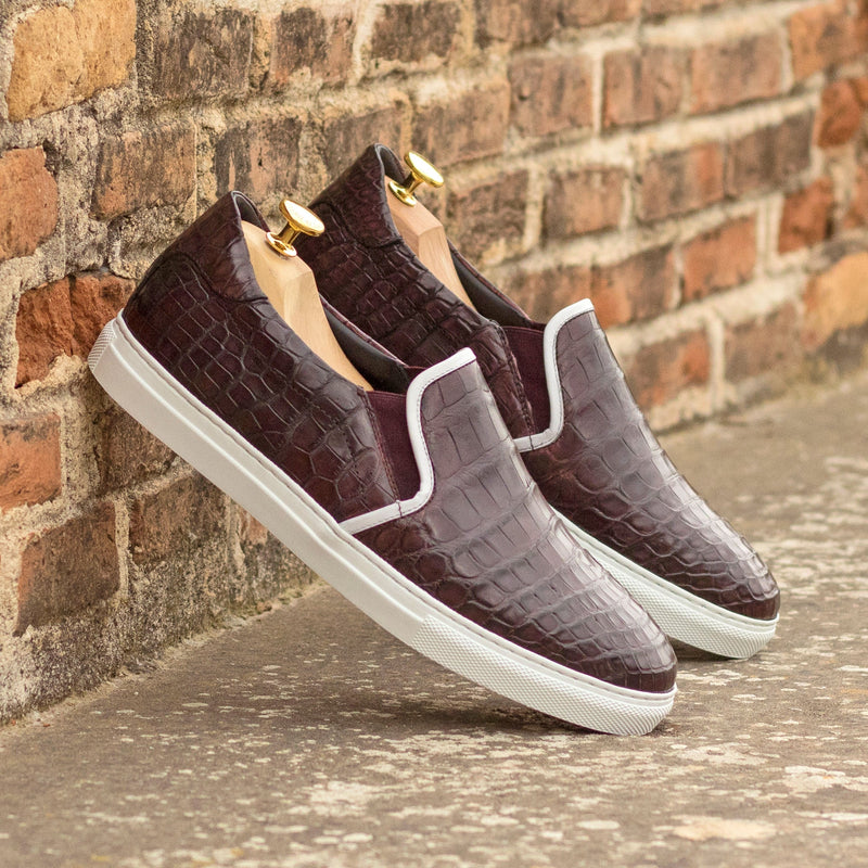 Mason Alligator Slipon Sneakers - Premium Men Casual Shoes from Que Shebley - Shop now at Que Shebley