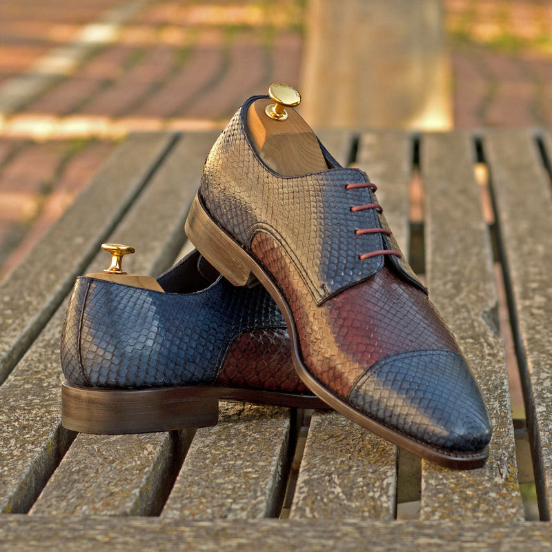 Rino Python Derby Shoes - Premium Men Dress Shoes from Que Shebley - Shop now at Que Shebley