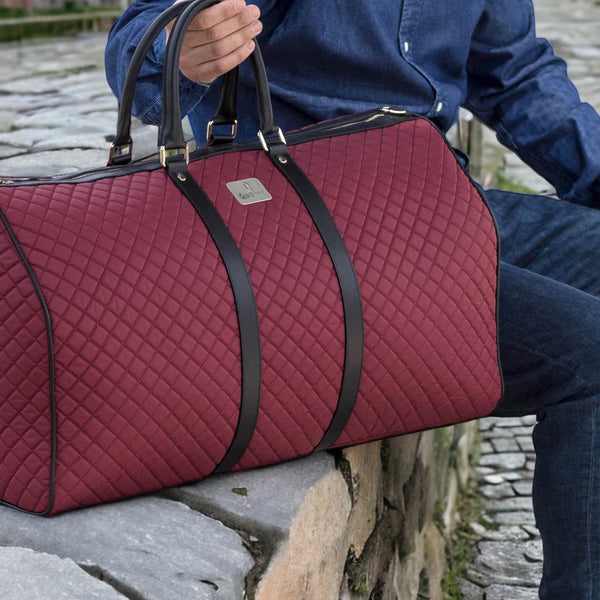 louis vuitton duffle bag with red straps