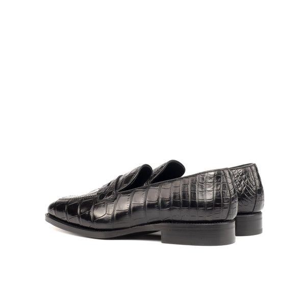 Artioli Slip-On Shoes 9 Black Crocodile Loafers – eHABERDASHER