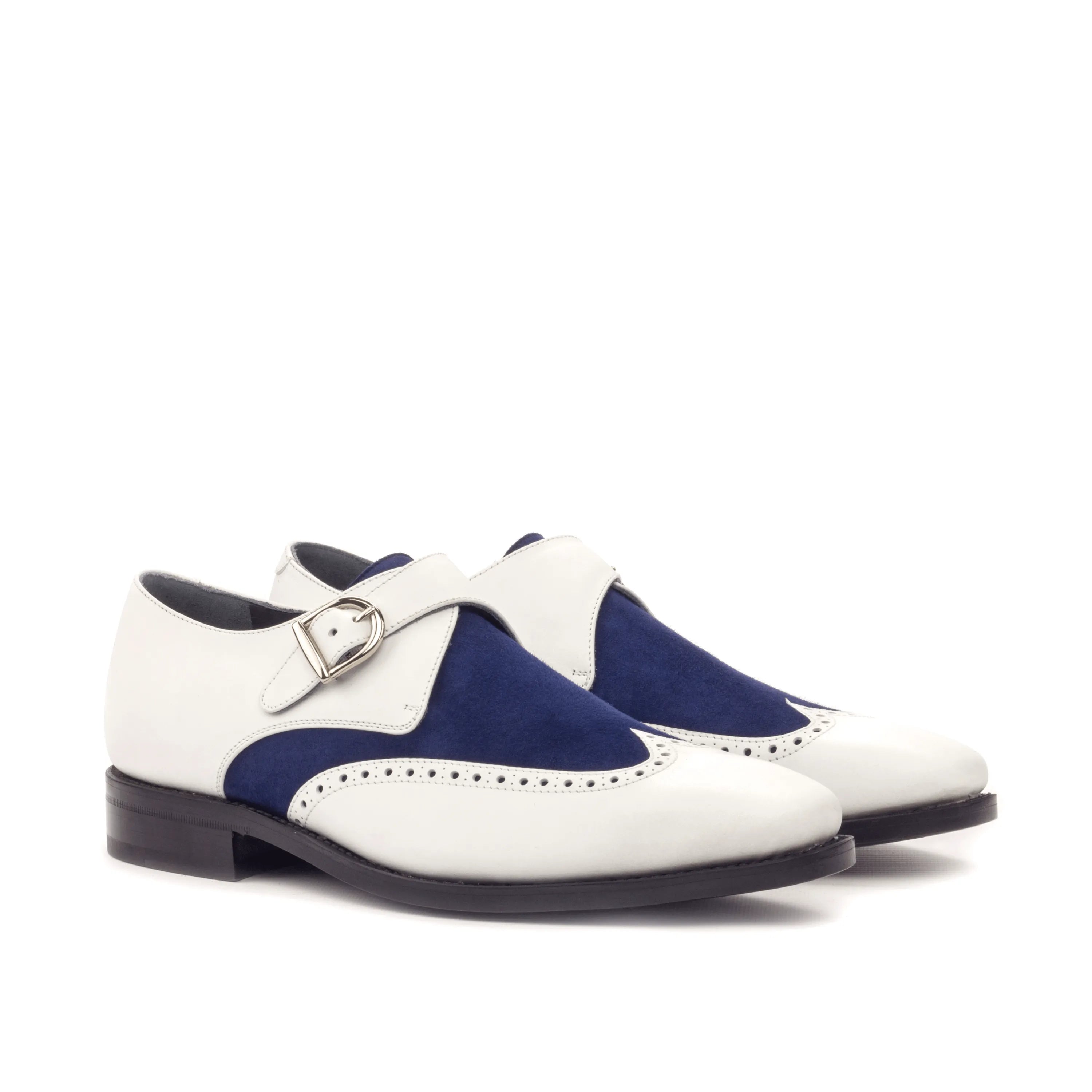 Two-tone Aja Single Monk Shoes showcasing stylish monk shoes design