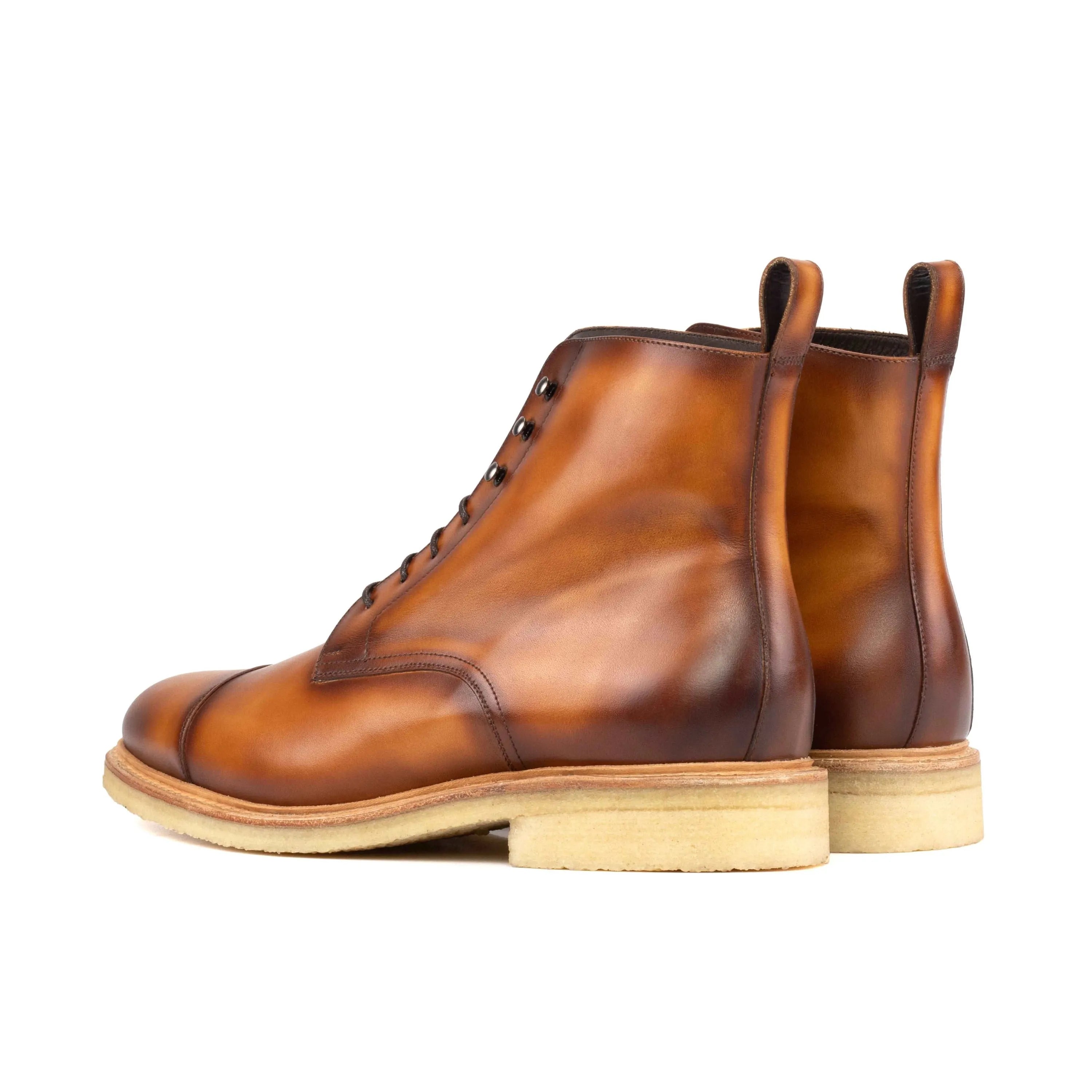 Brown leather lace-up Allisio Jumper Boots for stylish and comfortable footwear