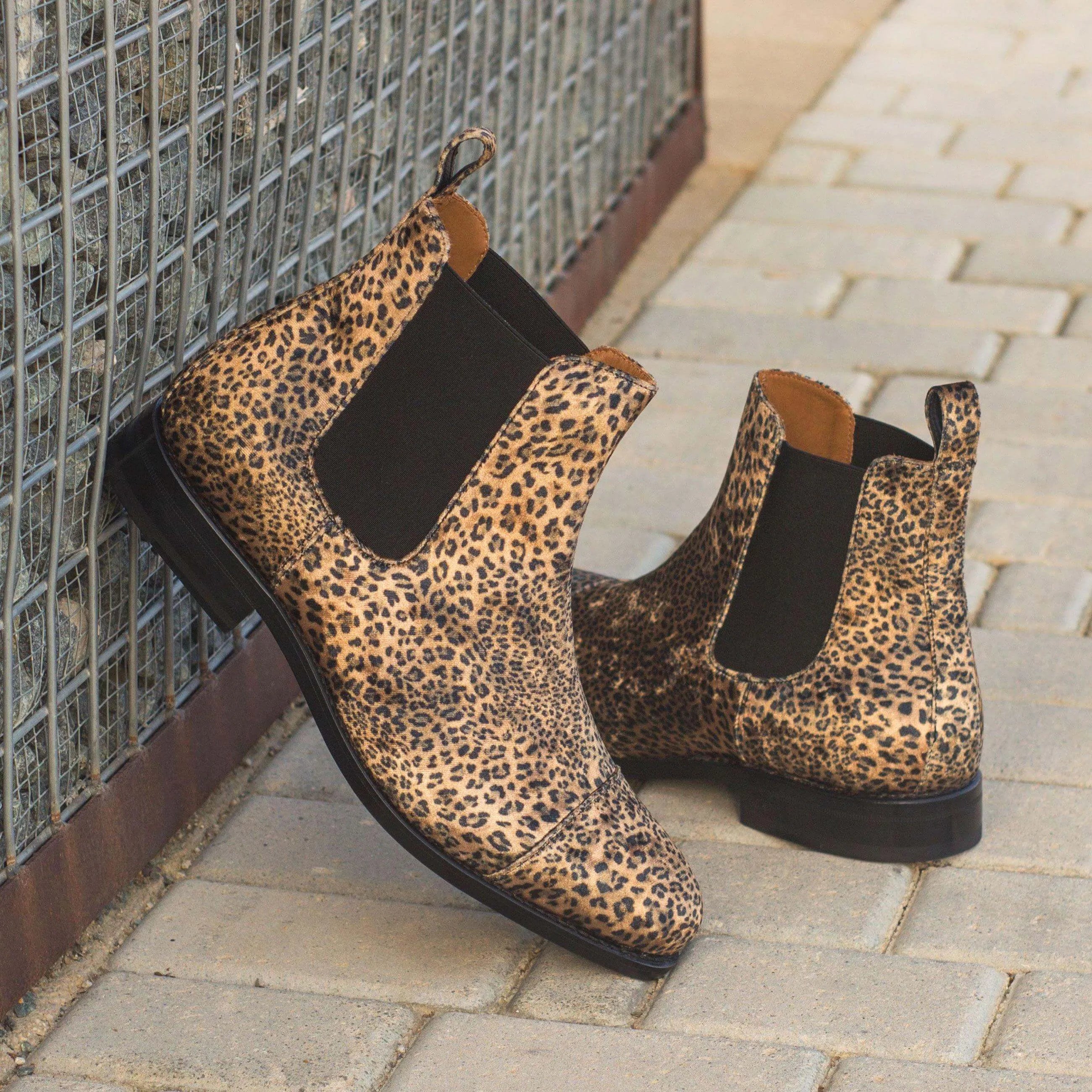 Leopard print Amir Chelsea Boots II stylishly blend fashion and comfort in footwear