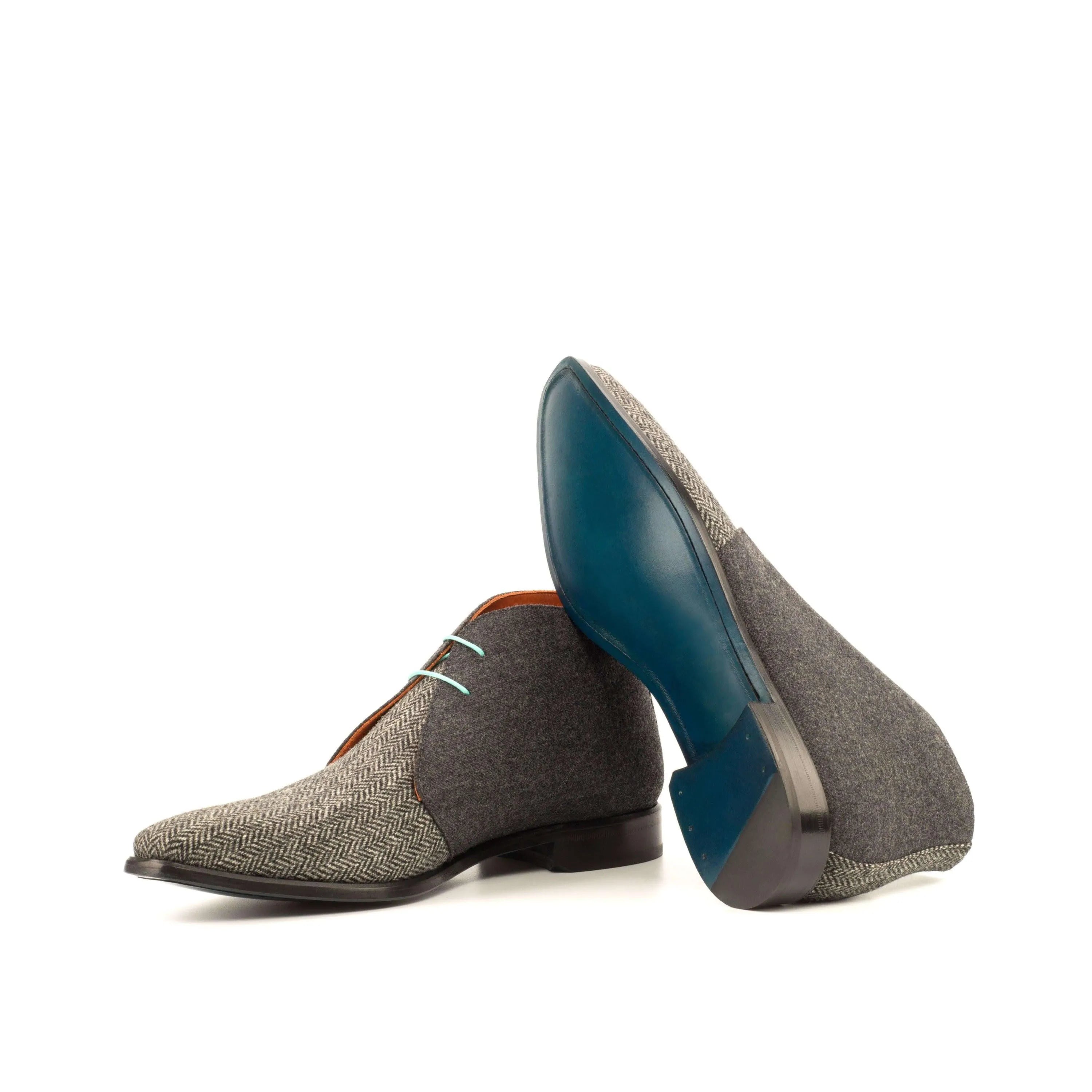 Gray Herringbone Anthelym Chukka Boots II for stylish and comfortable footwear choices