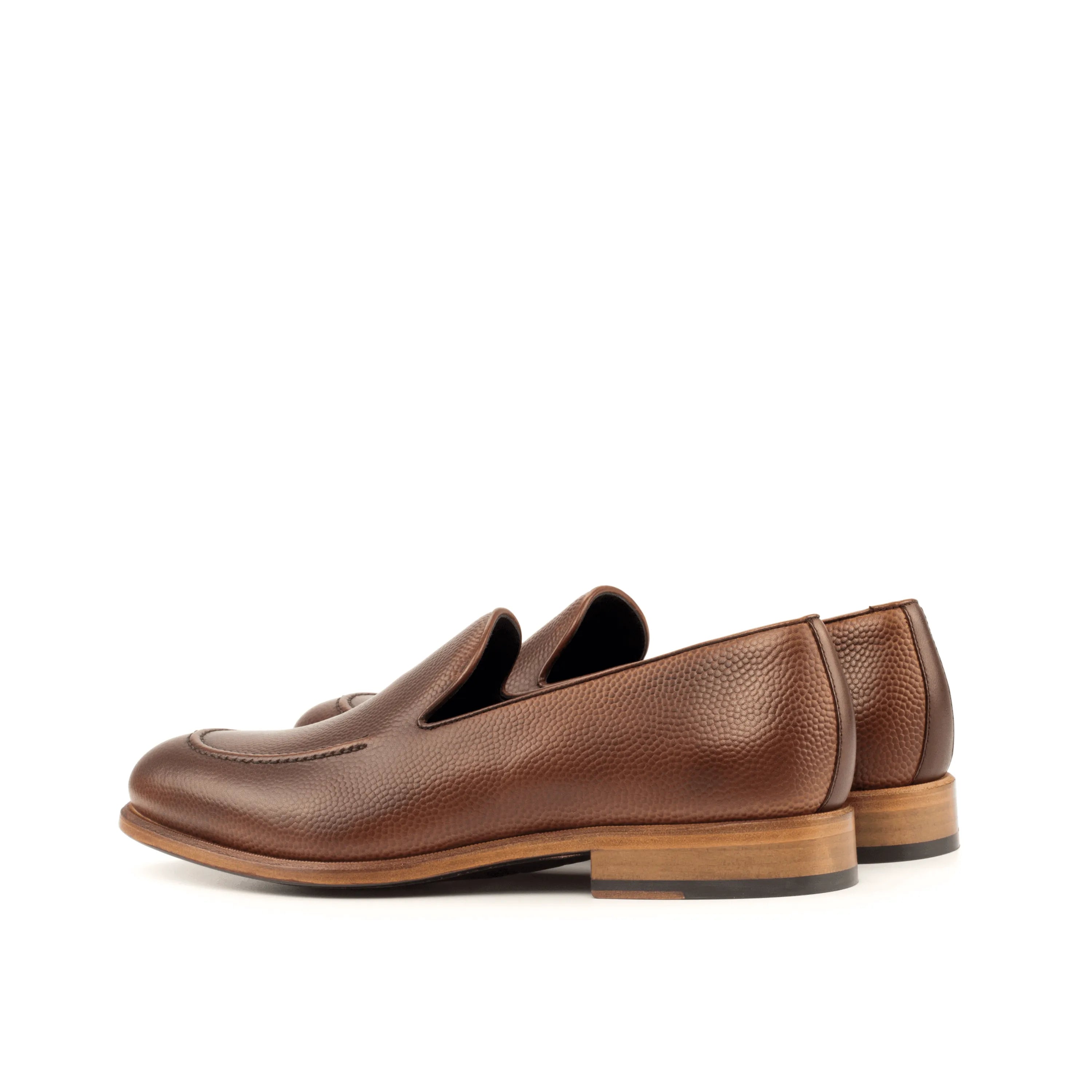 Brown leather loafers Biyen Loafers II featuring a stylish toe shape and total length design