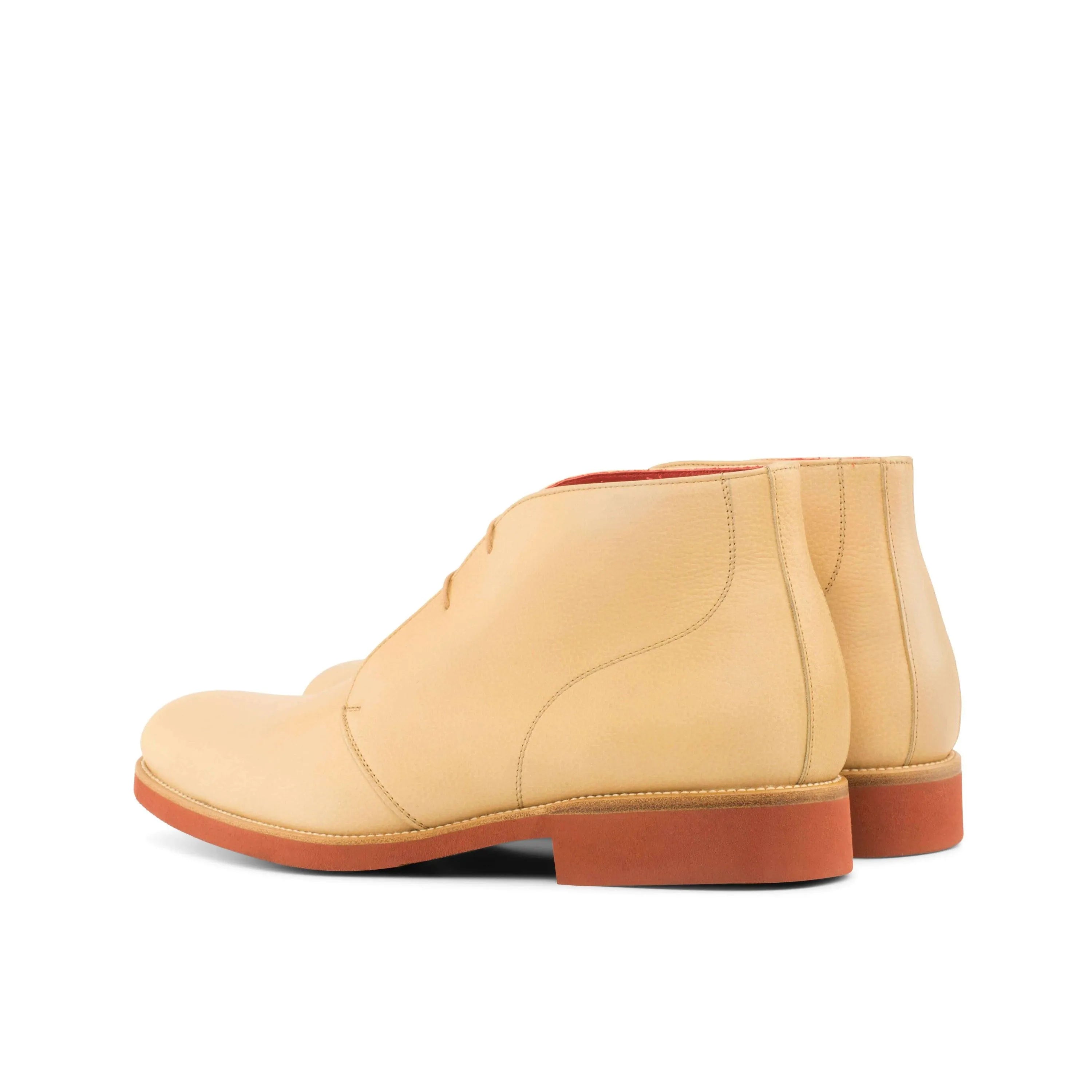 Tan leather Castellos Chukka boots II, stylish and versatile chukka boots for men