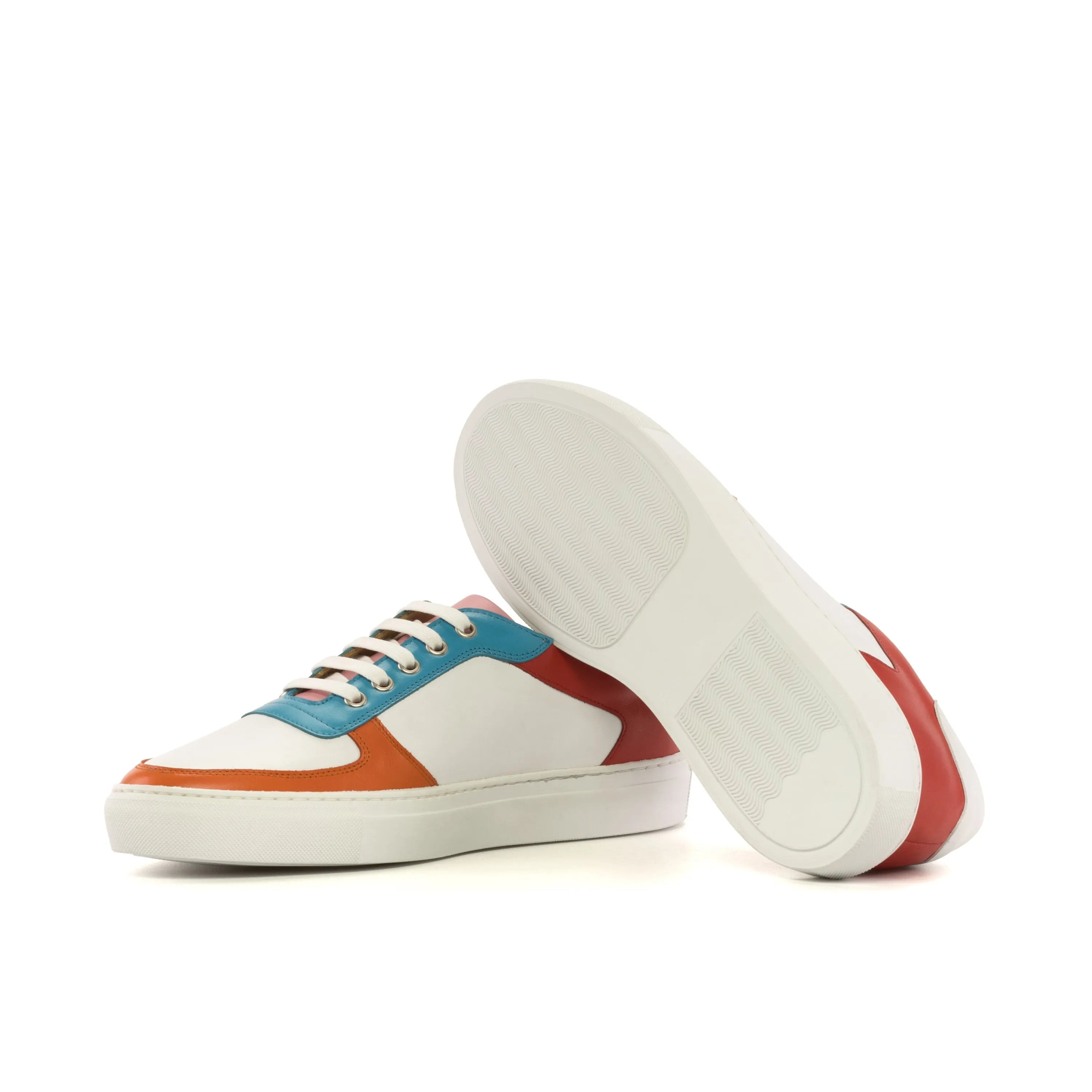 Colorful nappa leather Castor Low Top sneaker, stylish trainer sneaker for casual wear
