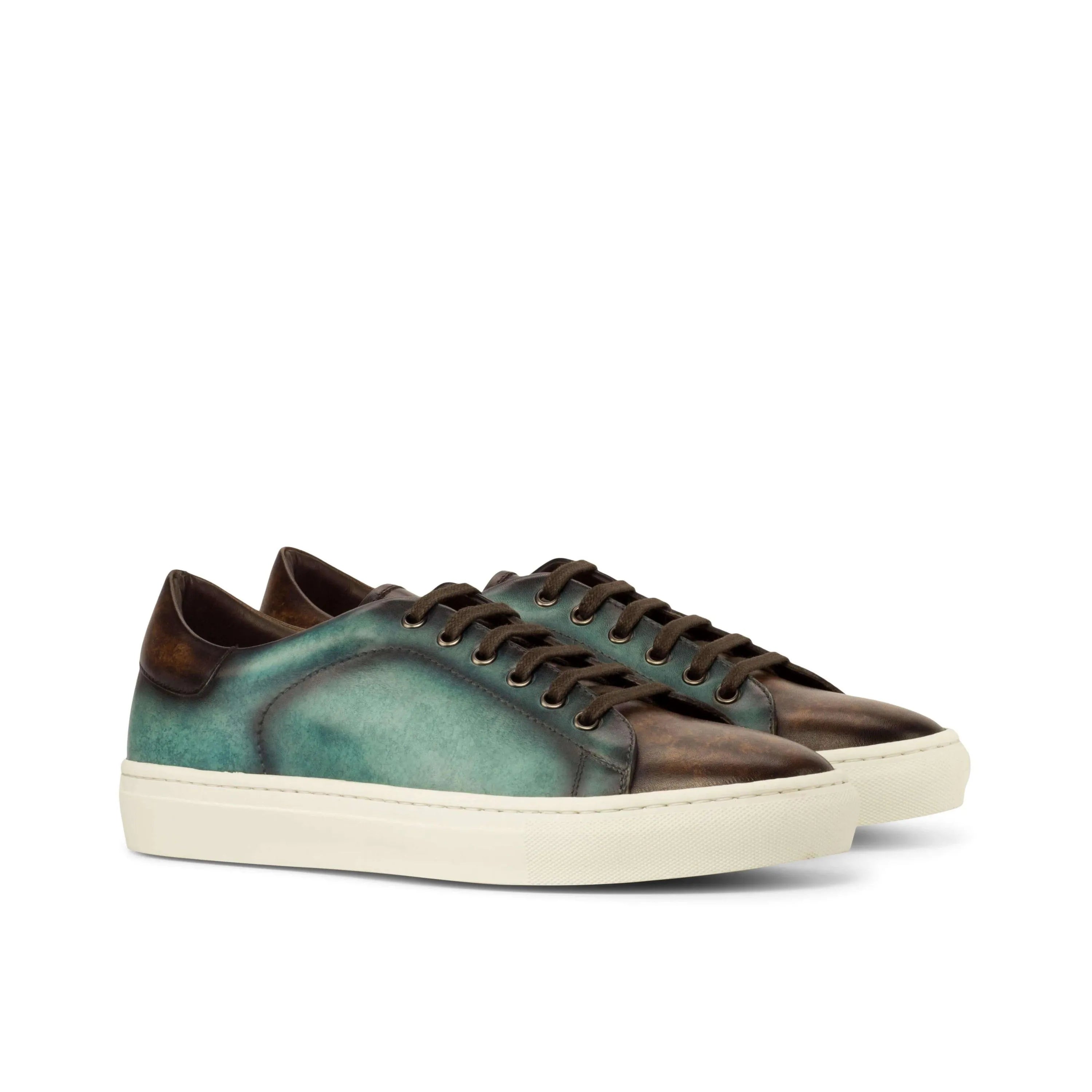 Two-toned leather sneakers, featuring Chochmo Trainer Sneaker II design for stylish comfort