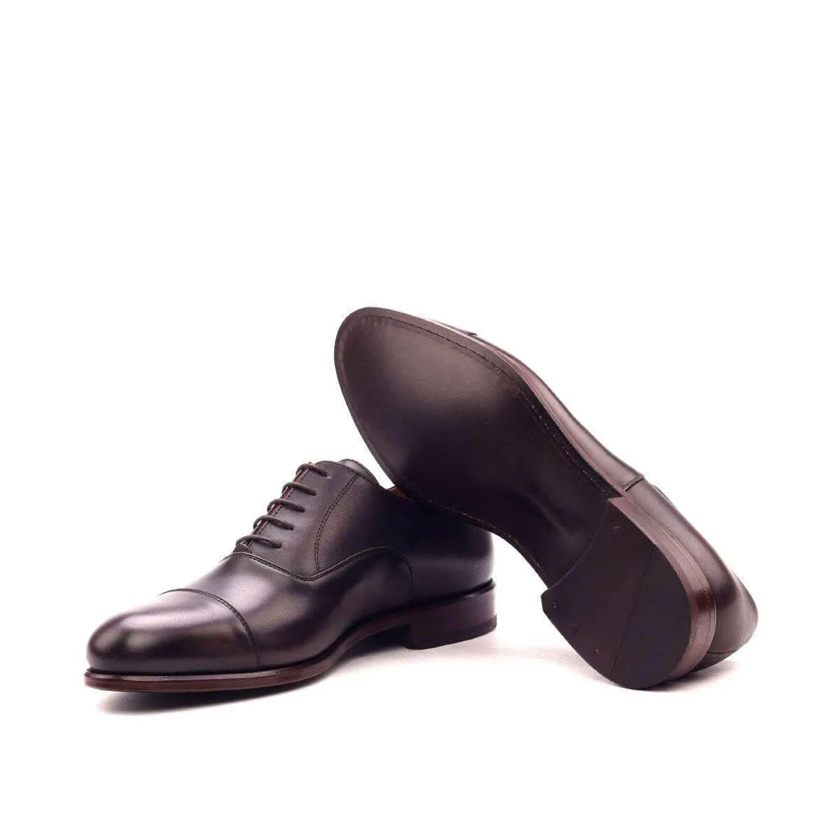 Pair of brown leather Classico Oxford Shoes II, elegant oxford shoes for formal occasions