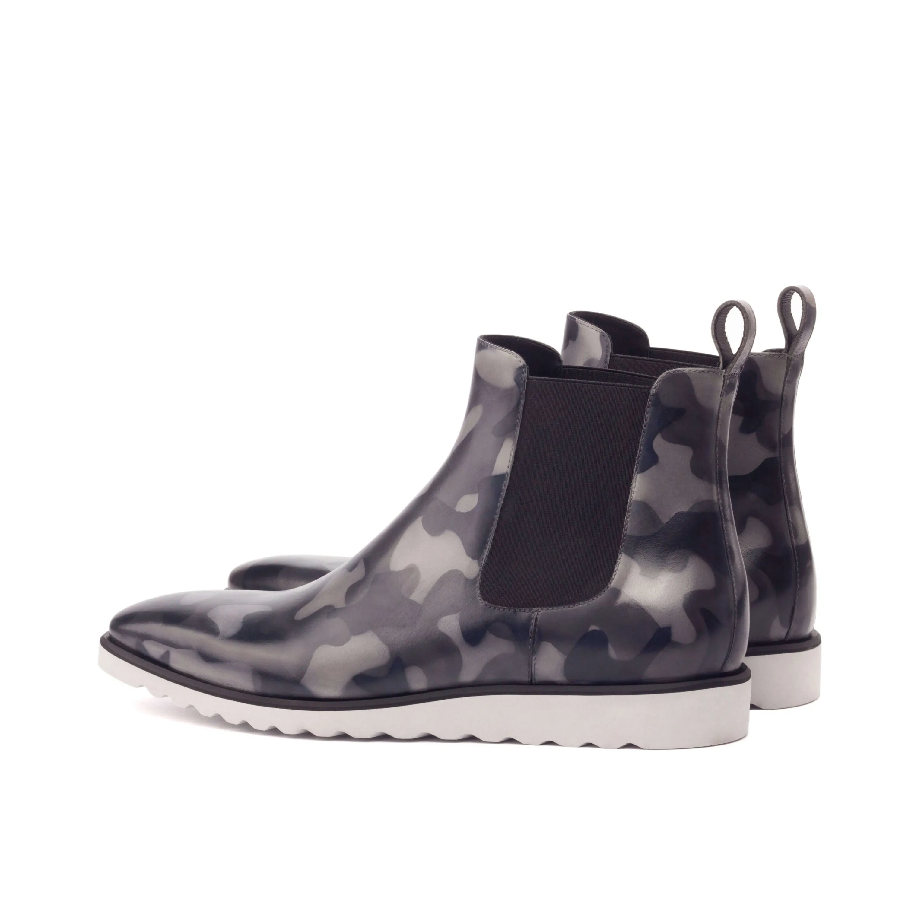Camouflage Chelsea boots from Commando 2 Chelsea Patina Boots collection