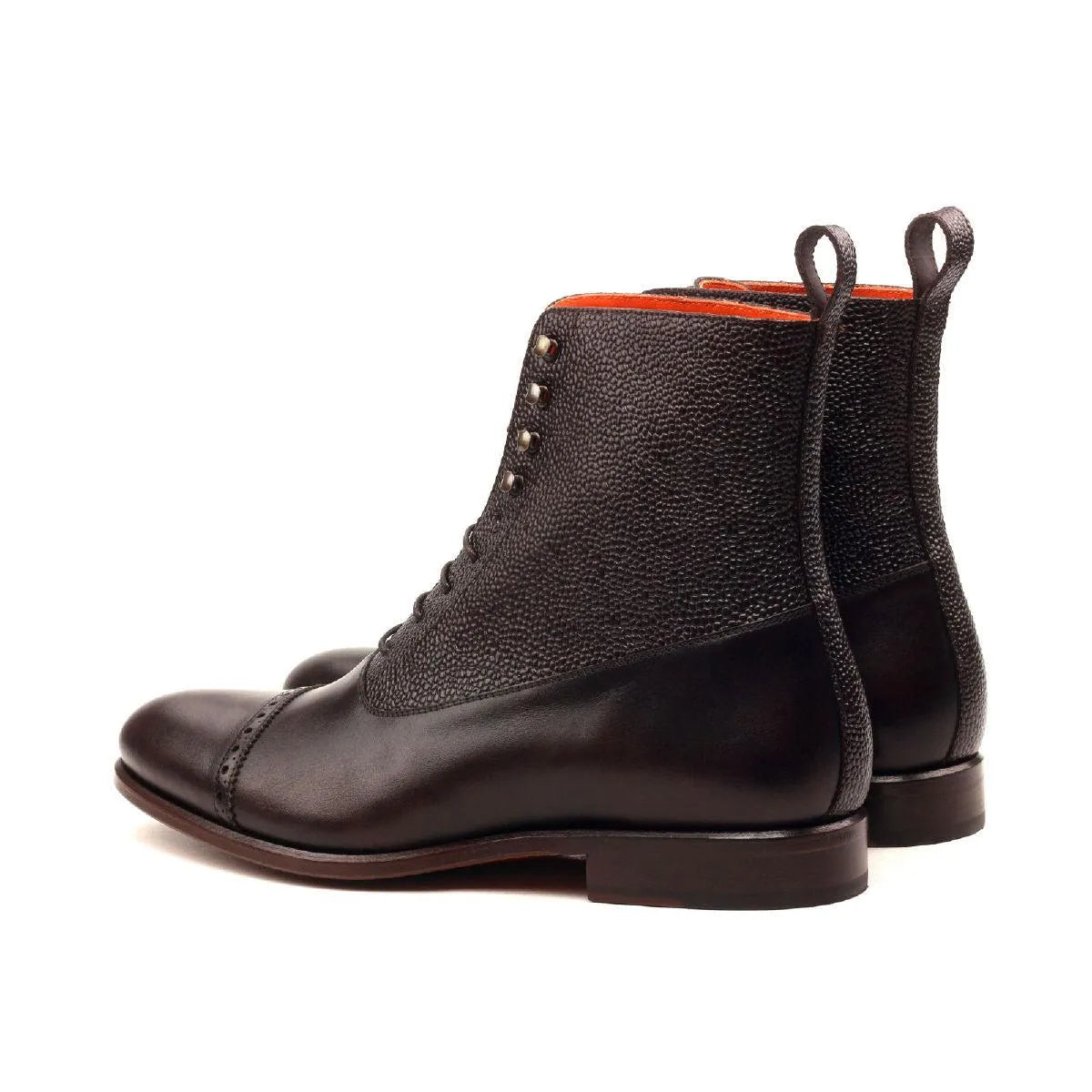 Pair of dark brown Balmoral Boots showcasing premium leather craftsmanship