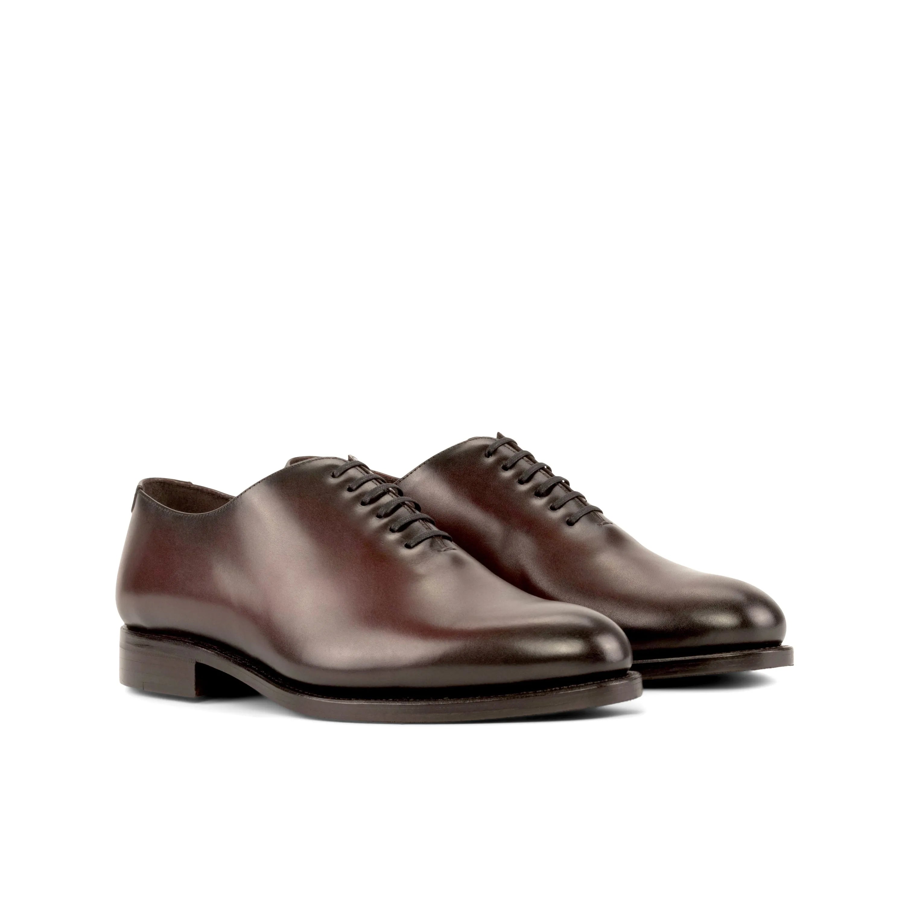 Pair of brown leather dress shoes from Daniels Wholecut Shoes collection