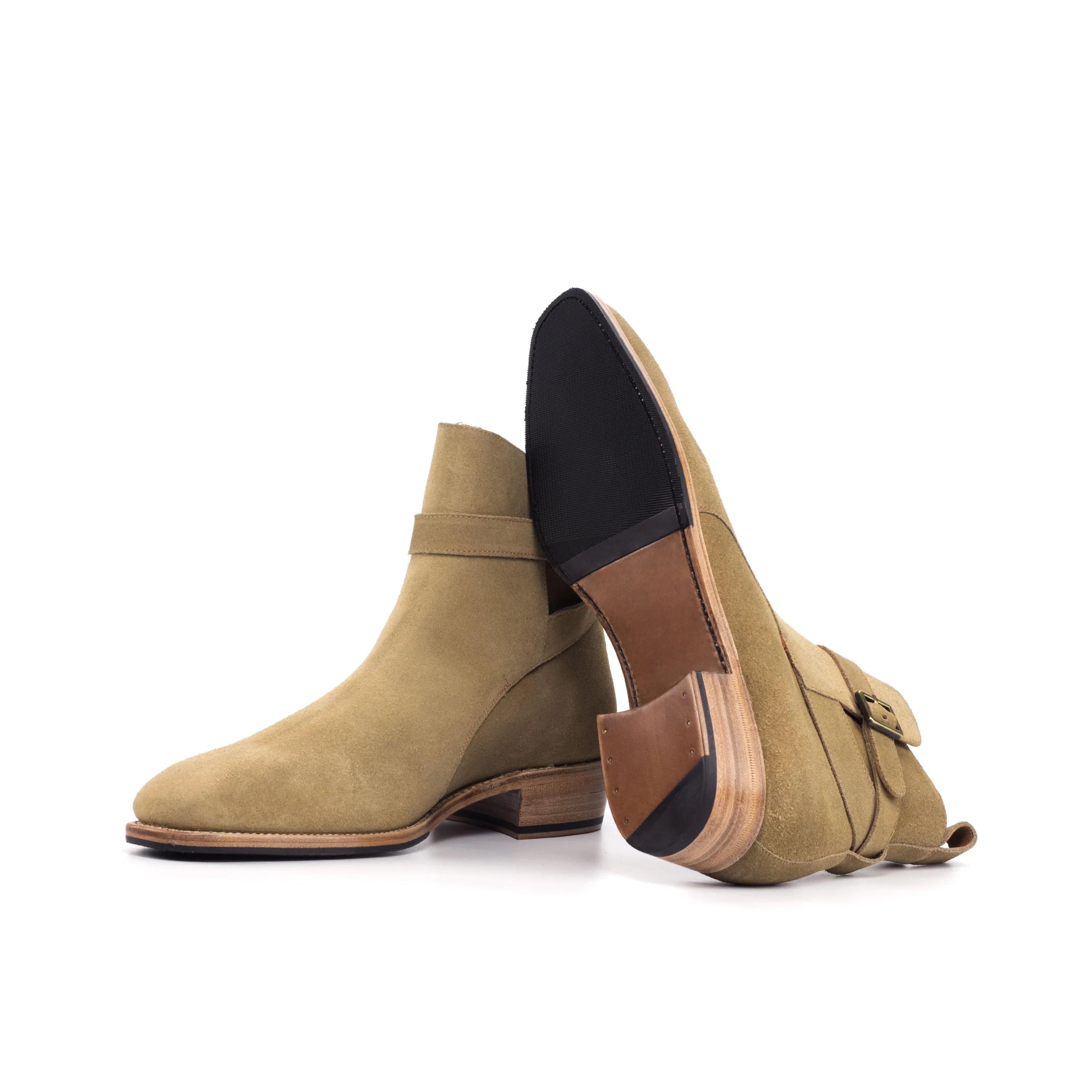 Tan suede ankle boots from Dany Jodhpur Boots, perfect for stylish fall footwear