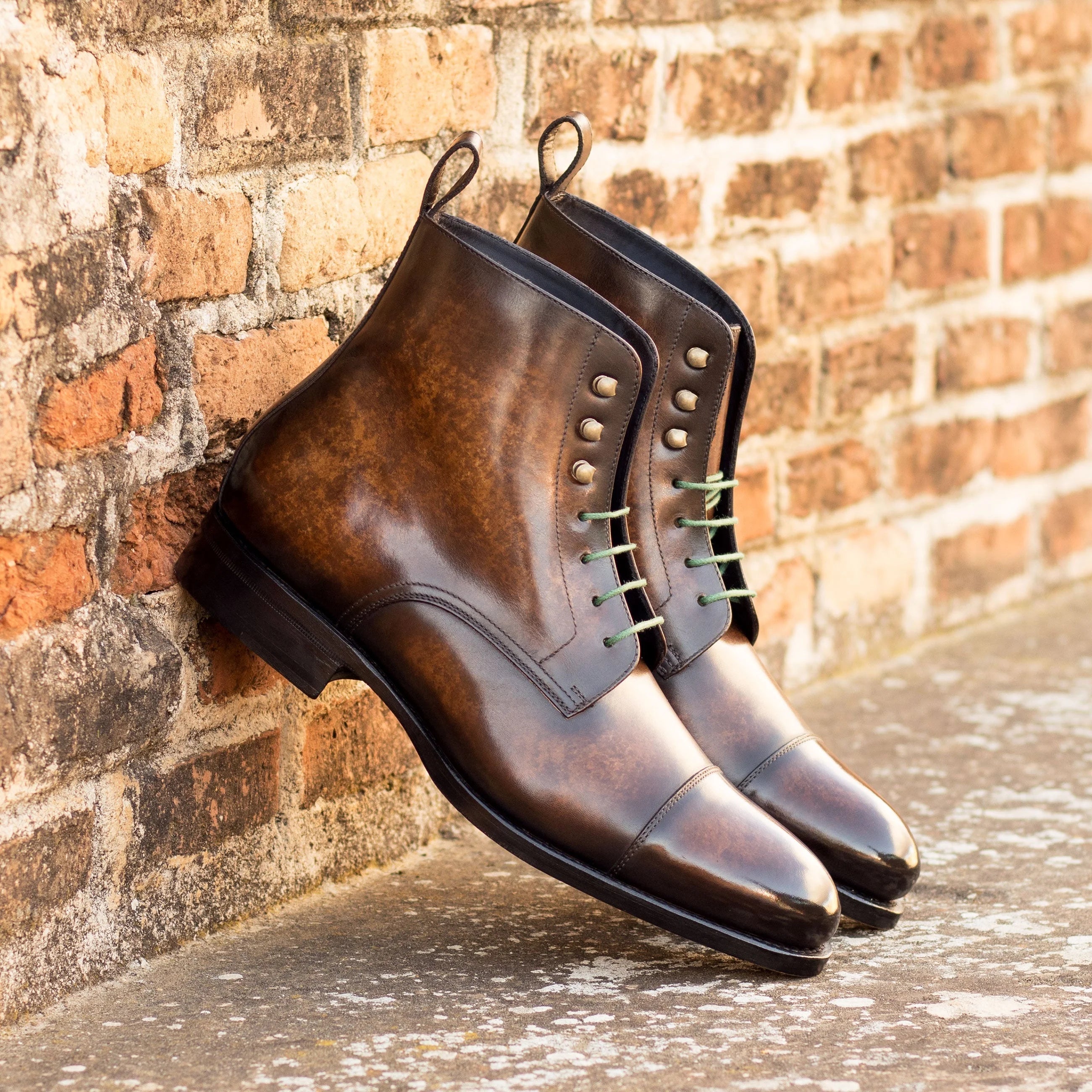 Dimitraios Patina Jumper Boots II with brown leather sole