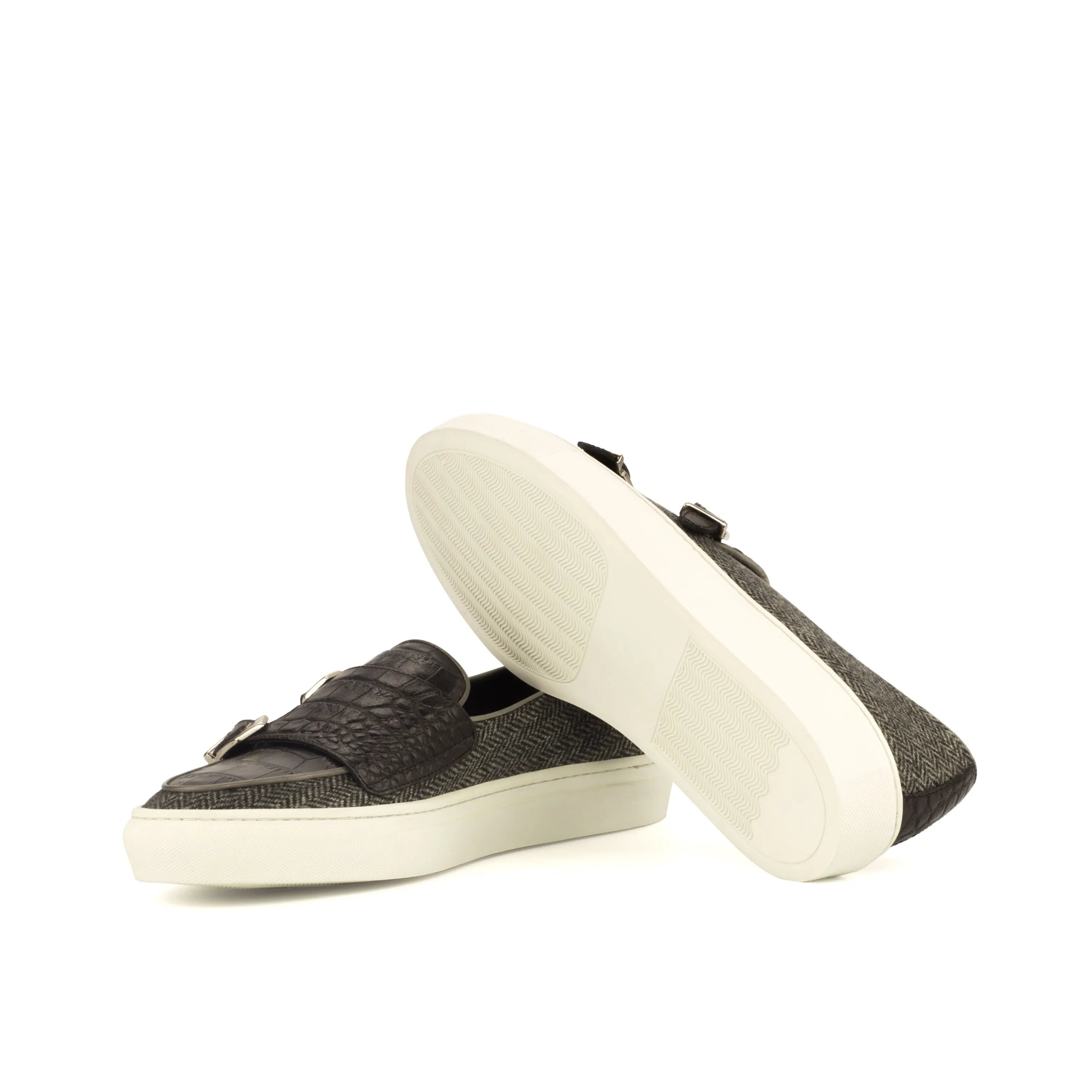 Pair of DonDrapper monk sneakers featuring a stylish monk strap design
