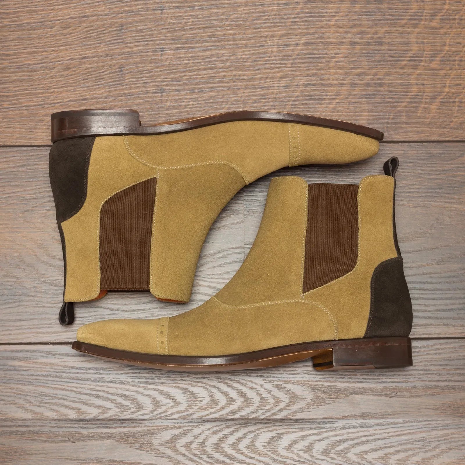 Tan suede Chelsea boots from the Donny Chelsea Suede collection for stylish footwear