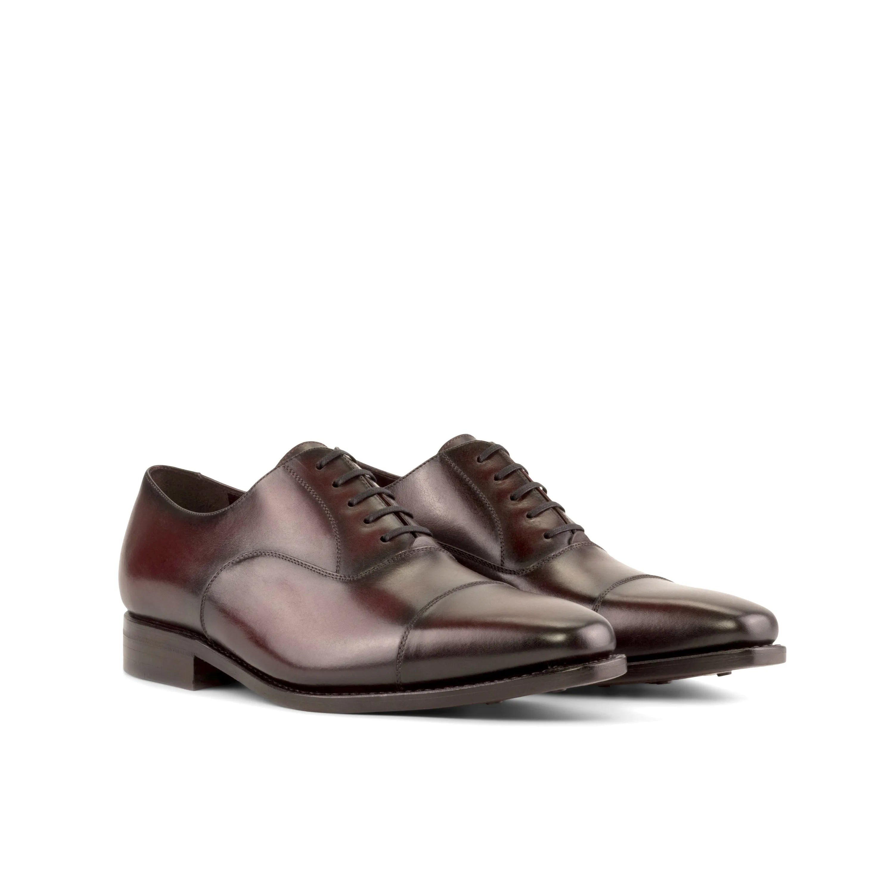 Pair of brown leather Duran Oxford Shoes, perfect for a stylish fast lane look