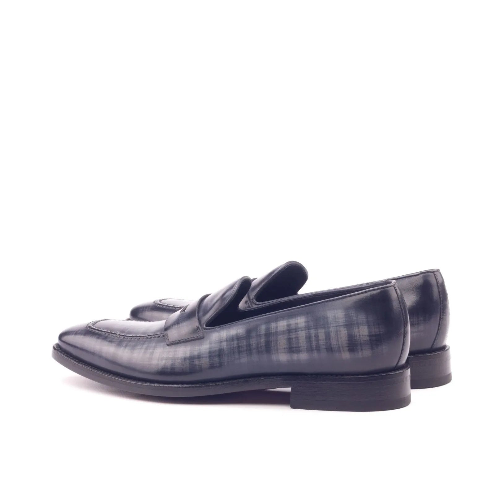 Pair of black leather loafers from Edisons Patina Loafers collection