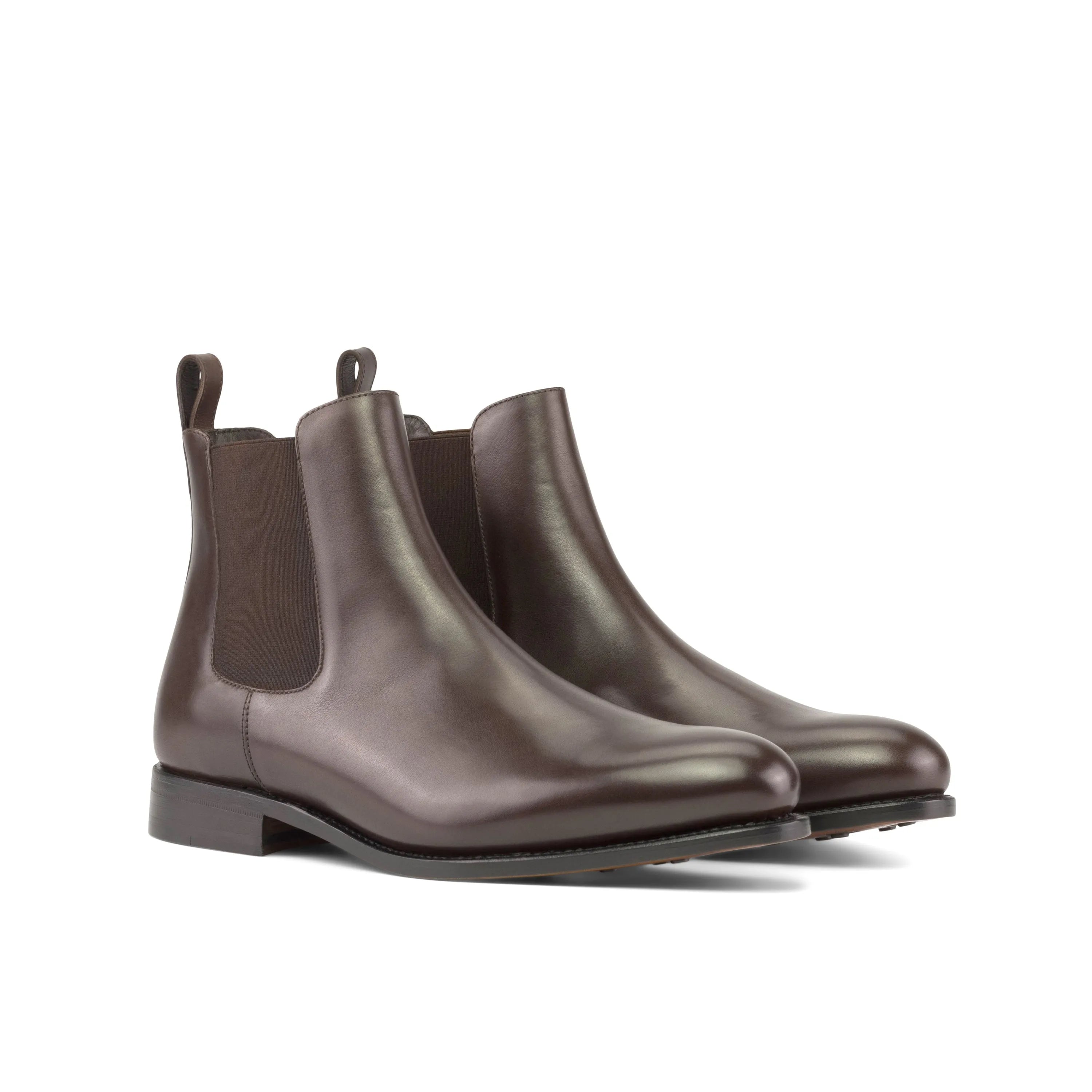 Brown leather Ettore Chelsea Boots available for fast lane delivery within business days