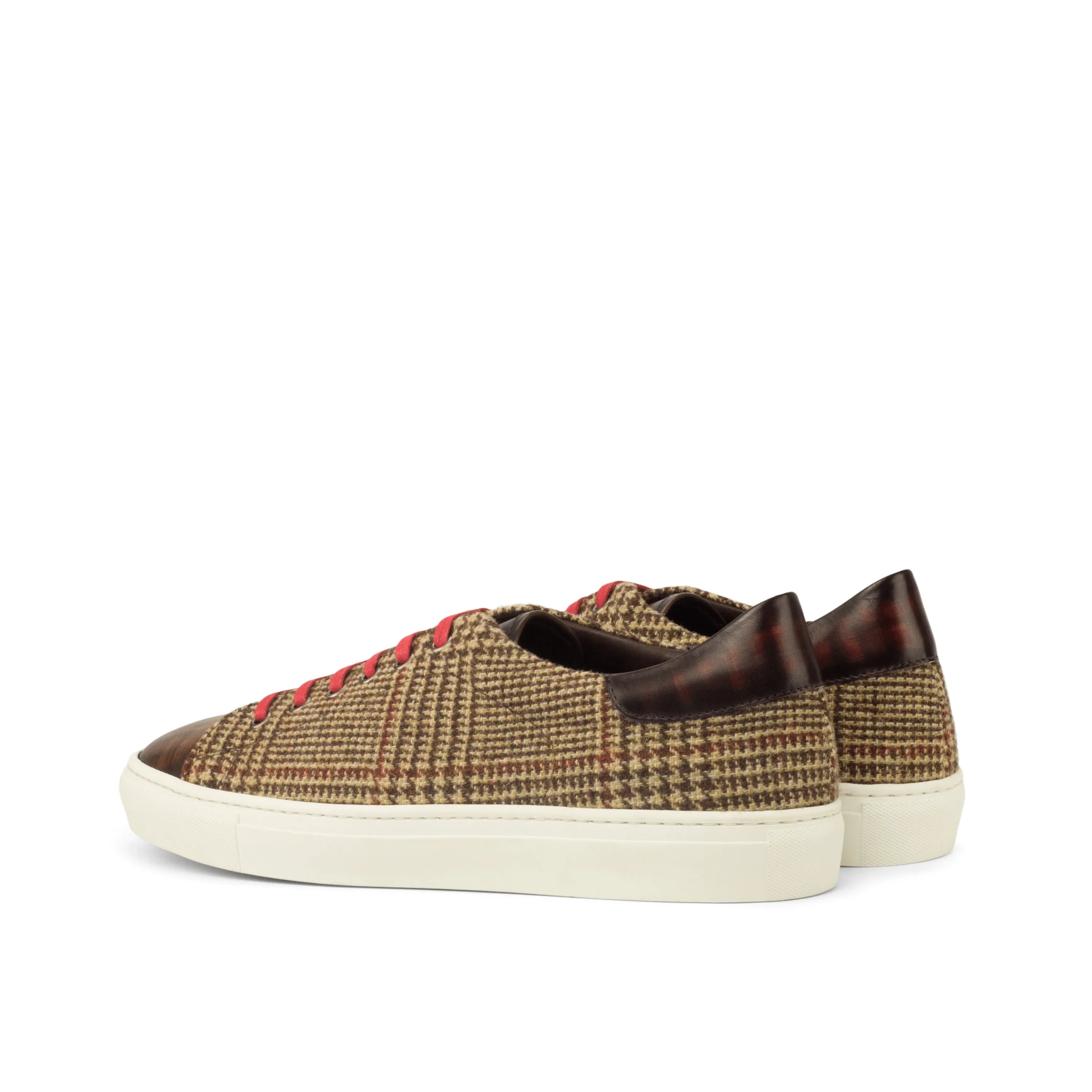 Tweed low-top Fida Trainer Patina Sneakers showcasing stylish cupsole trainer design