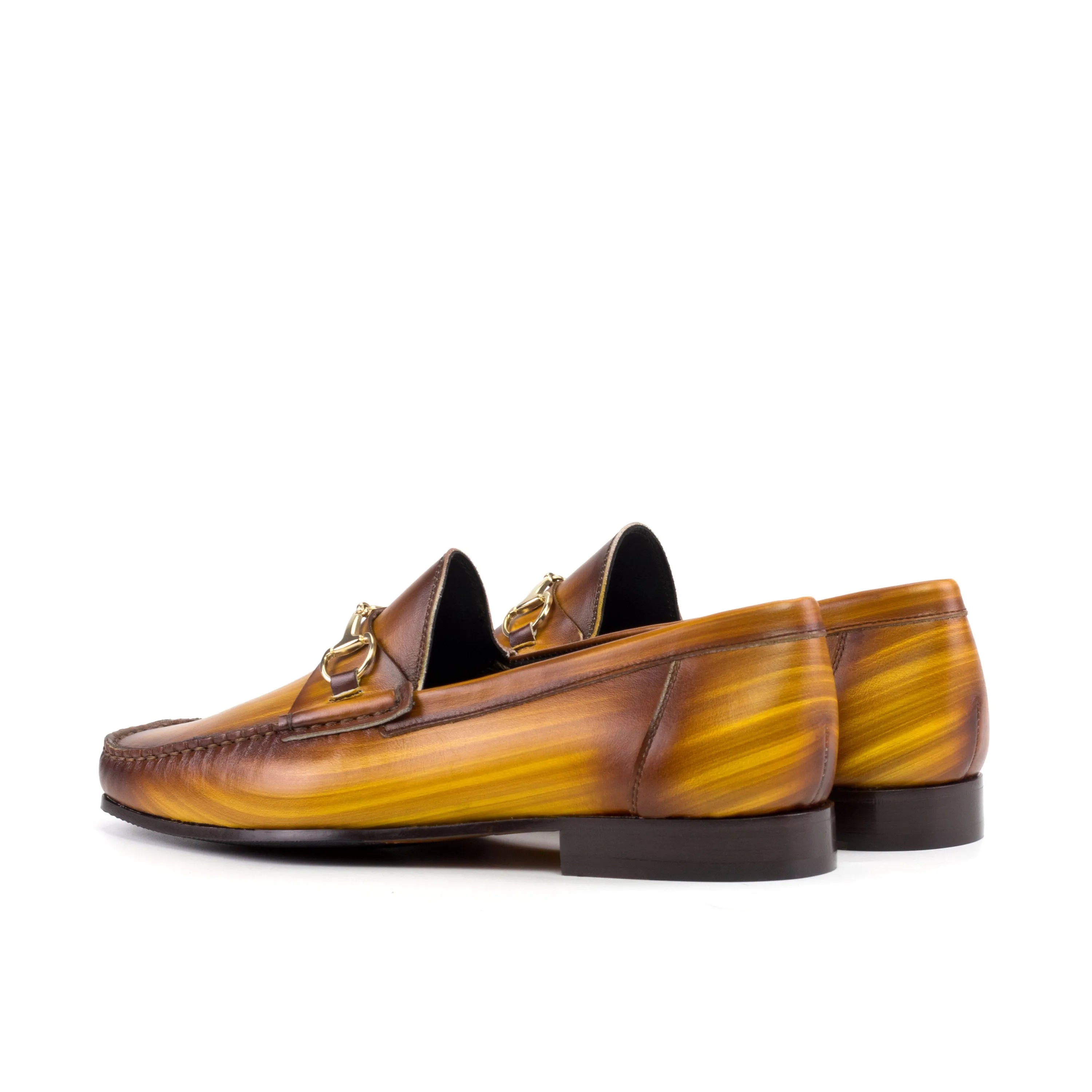 Brown leather horsebit loafers from Garanti Patina Moccasin II for elegant style