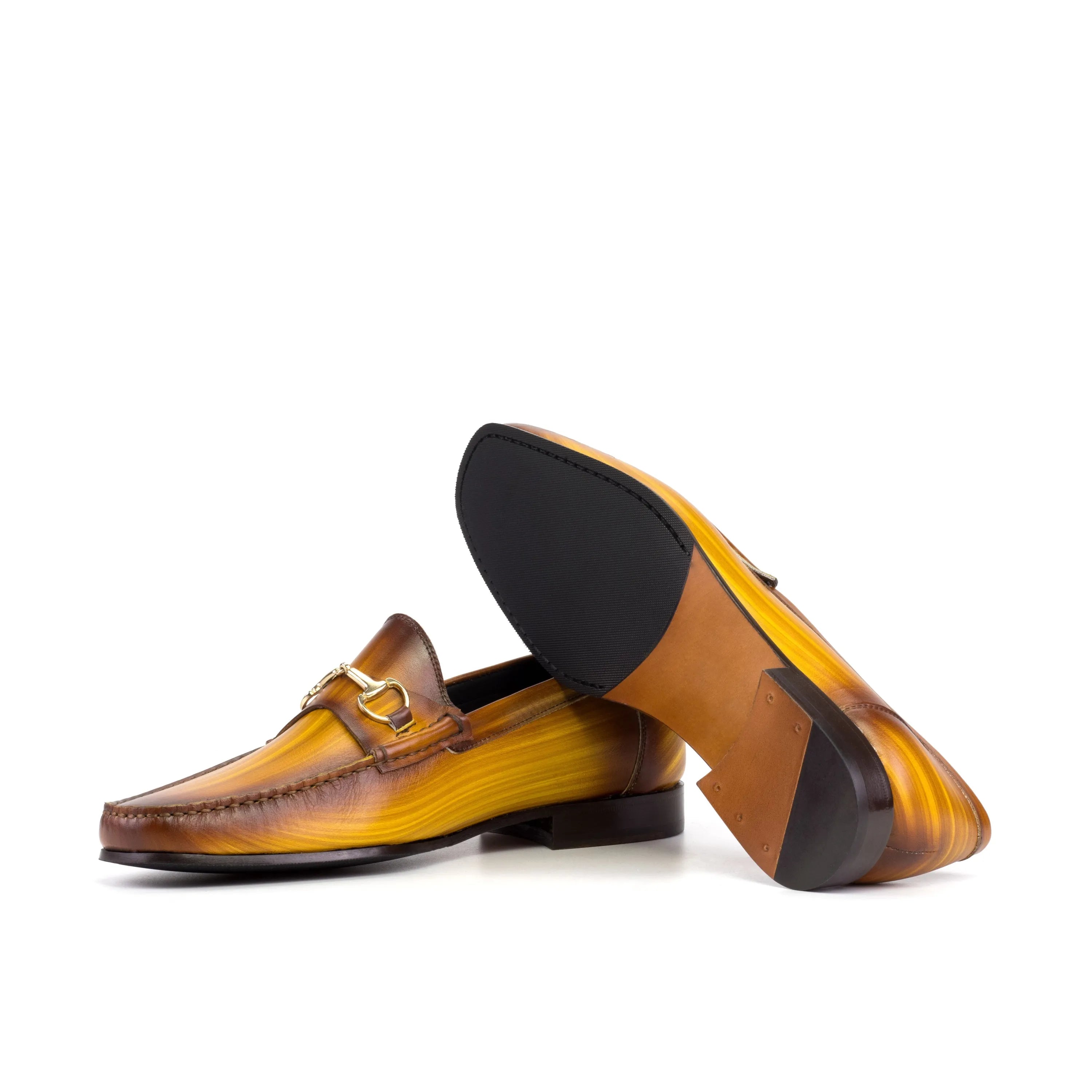 Leather dress loafers from Garanti Patina Moccasin showcasing elegance and style