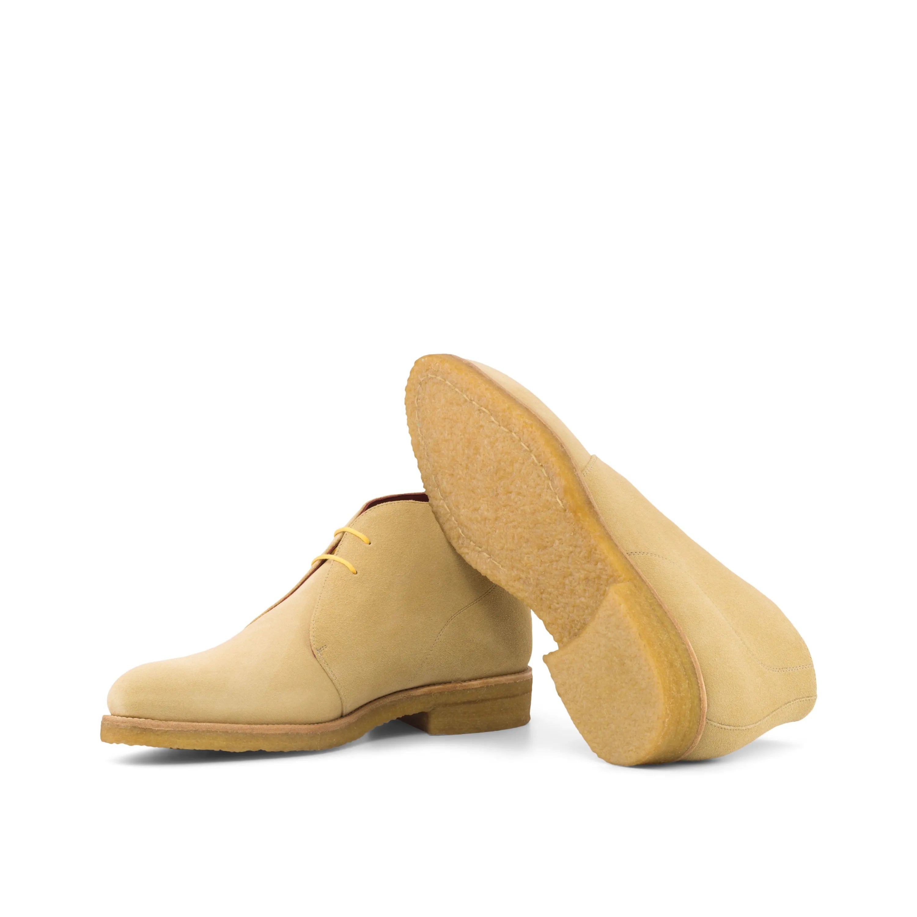 Beige suede Gmar Chukka boots for a stylish and versatile footwear choice