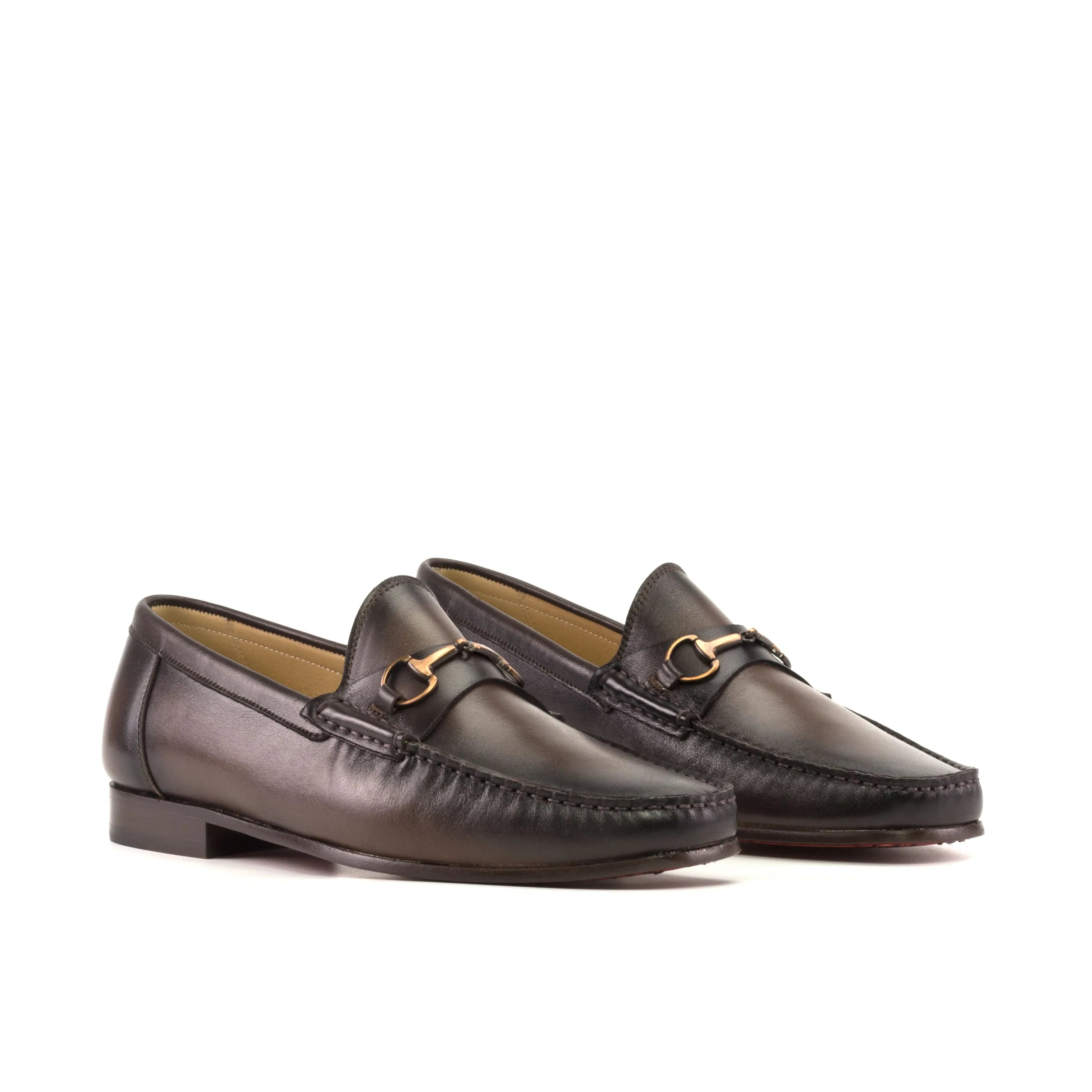 Hailin Moccasin II in brown leather, a premier choice for luxury bespoke shoes for men