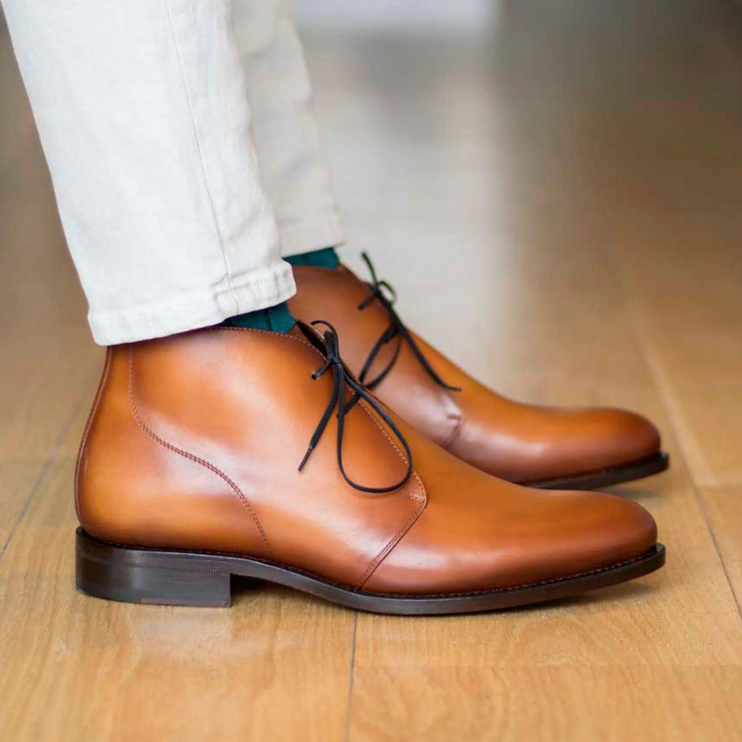 Brown leather Hammond Chukka boots showcasing style and comfort for the fast lane lifestyle