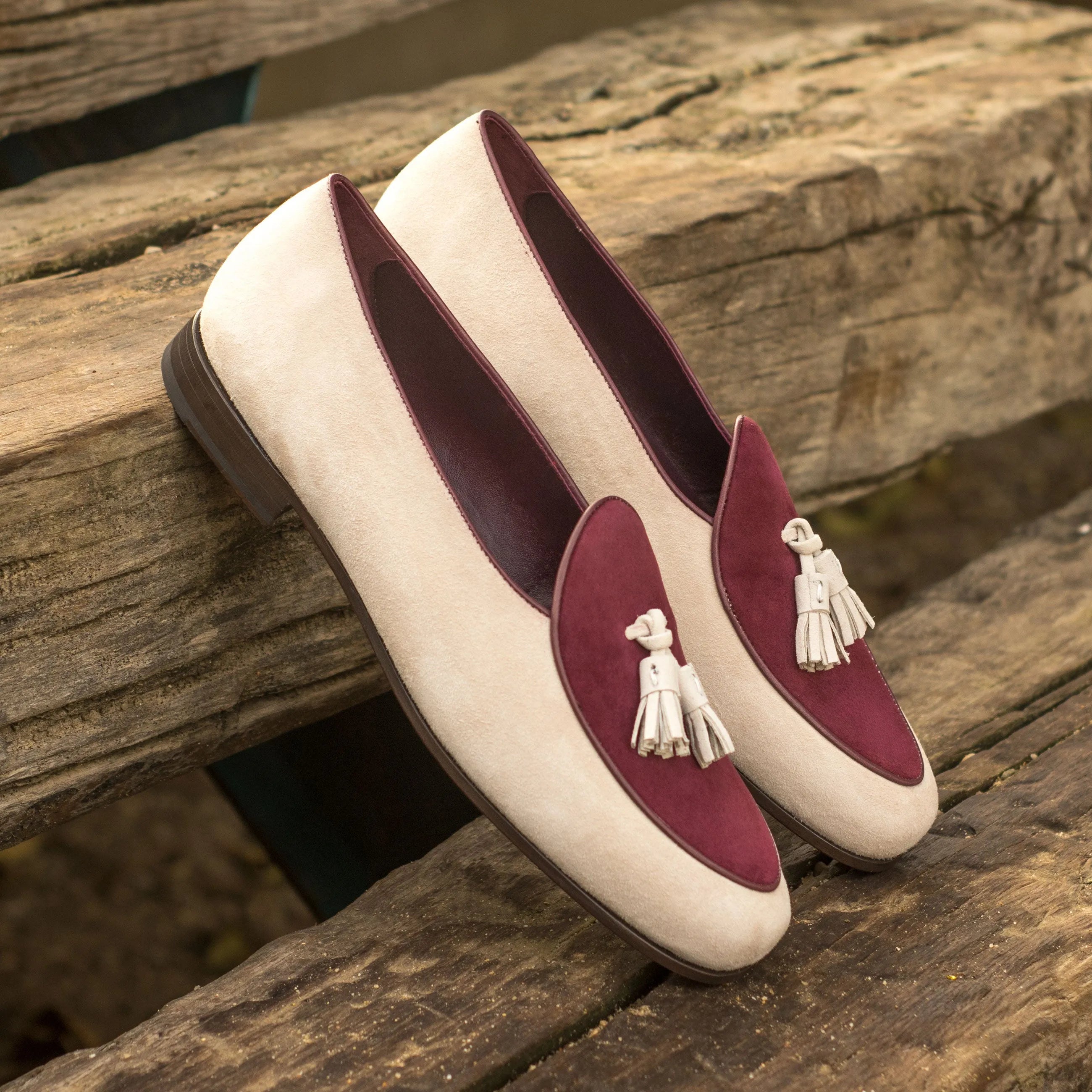 Pair of tassel loafers in the stylish Hass Belgian Slipper II design