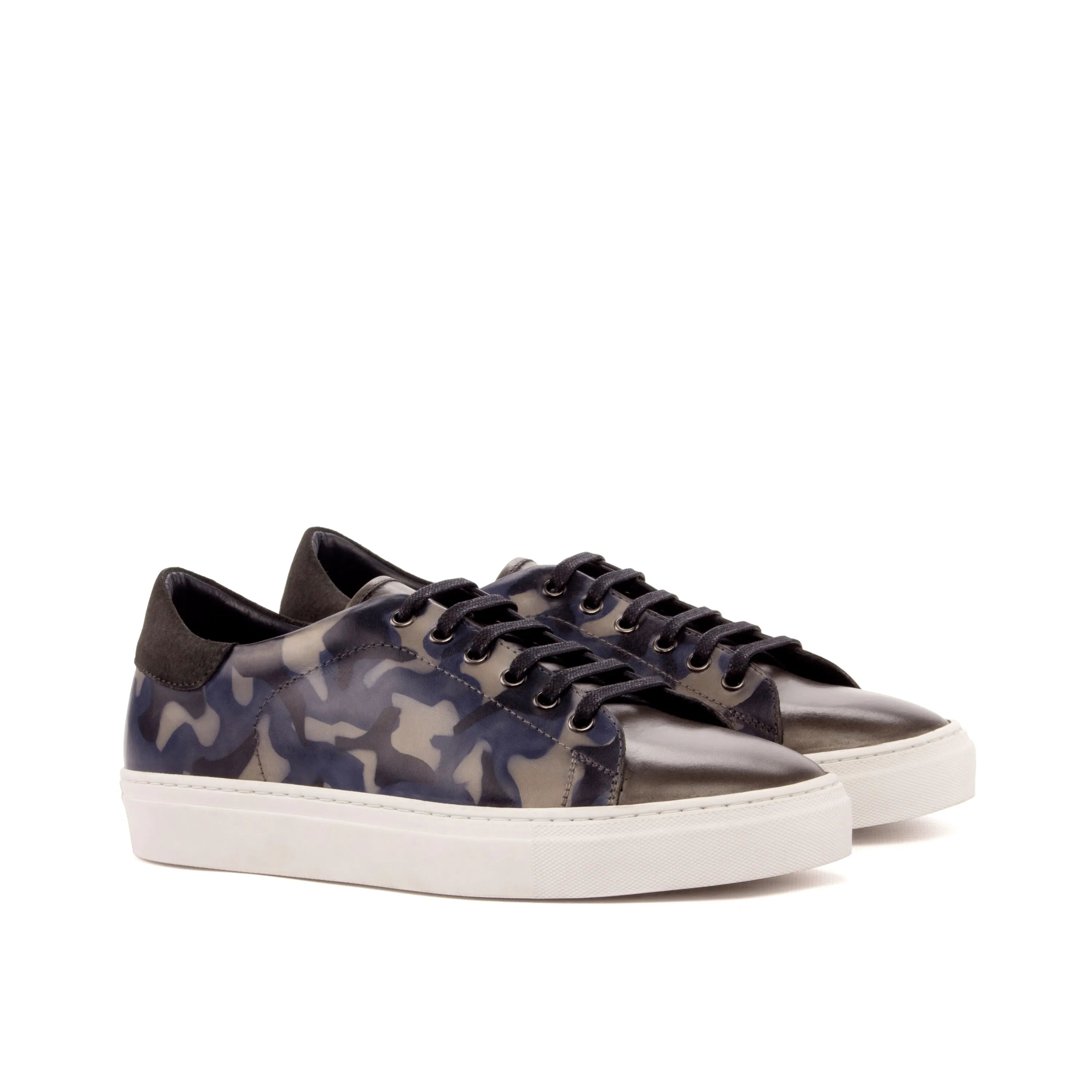 Camouflage leather sneakers from the Herais Trainer Patina collection