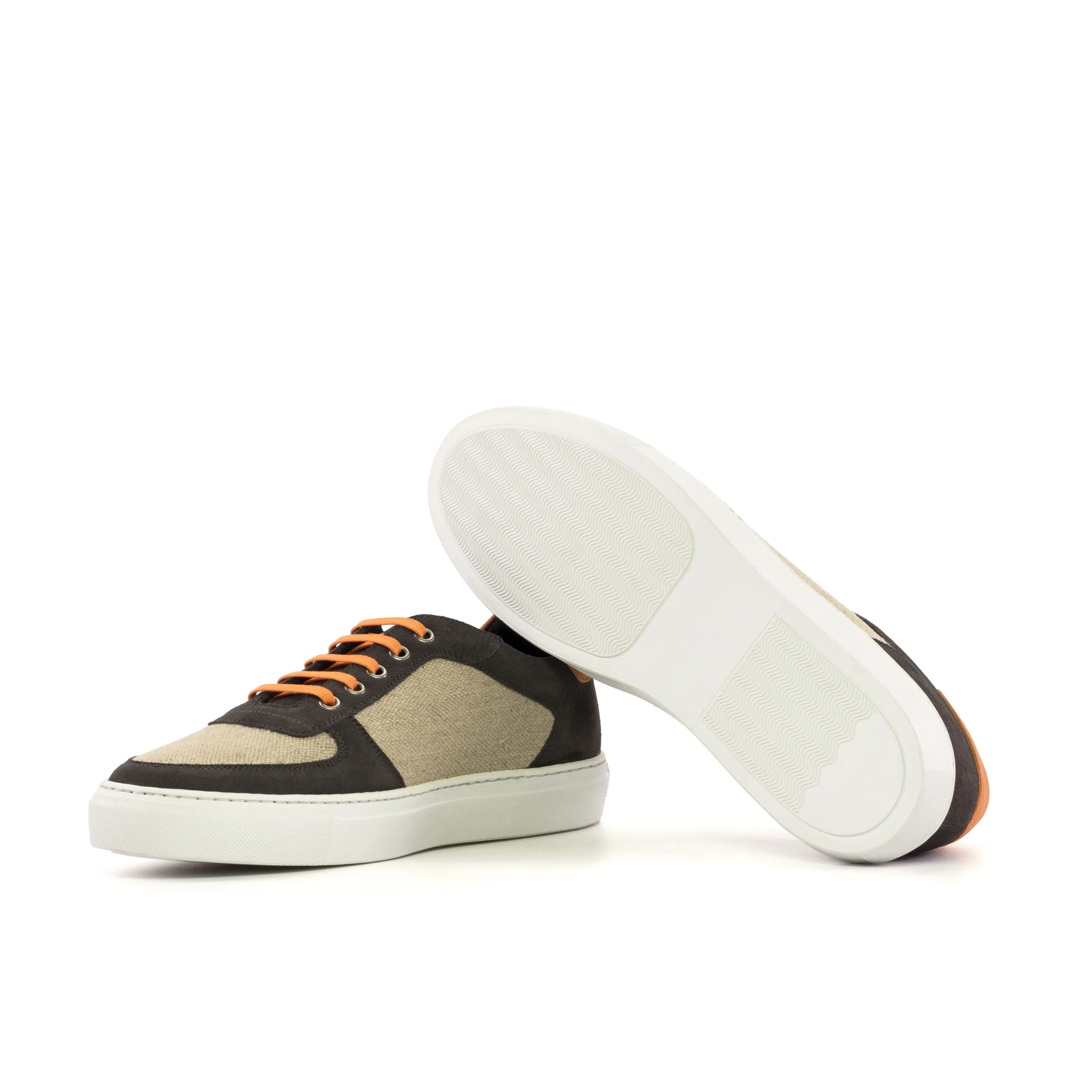 Two-tone casual sneakers from Intrepid Low Top Sneaker collection for luxury bespoke shoes