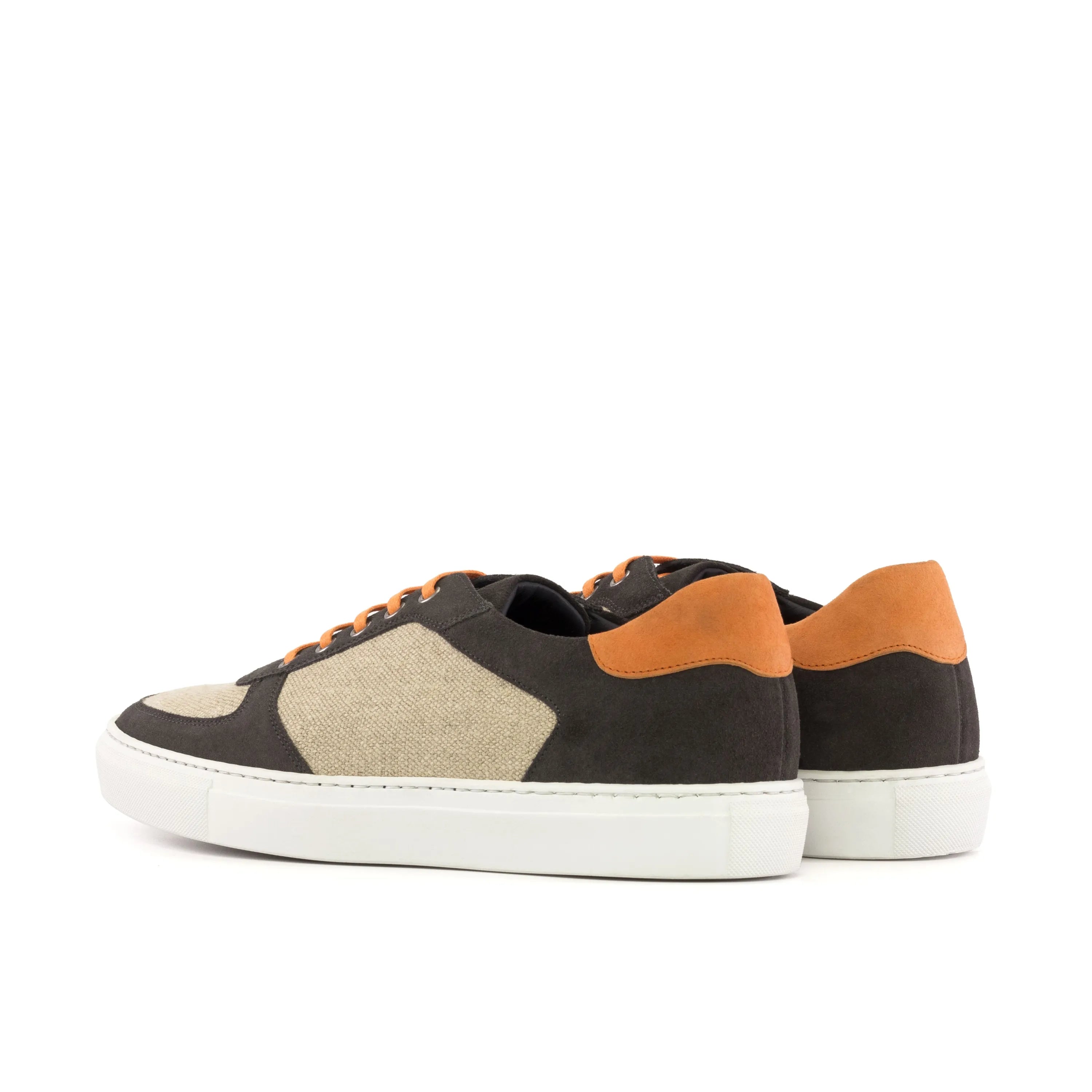 Two-toned casual Intrepid Low Top Sneakers, perfect luxury bespoke shoes for men