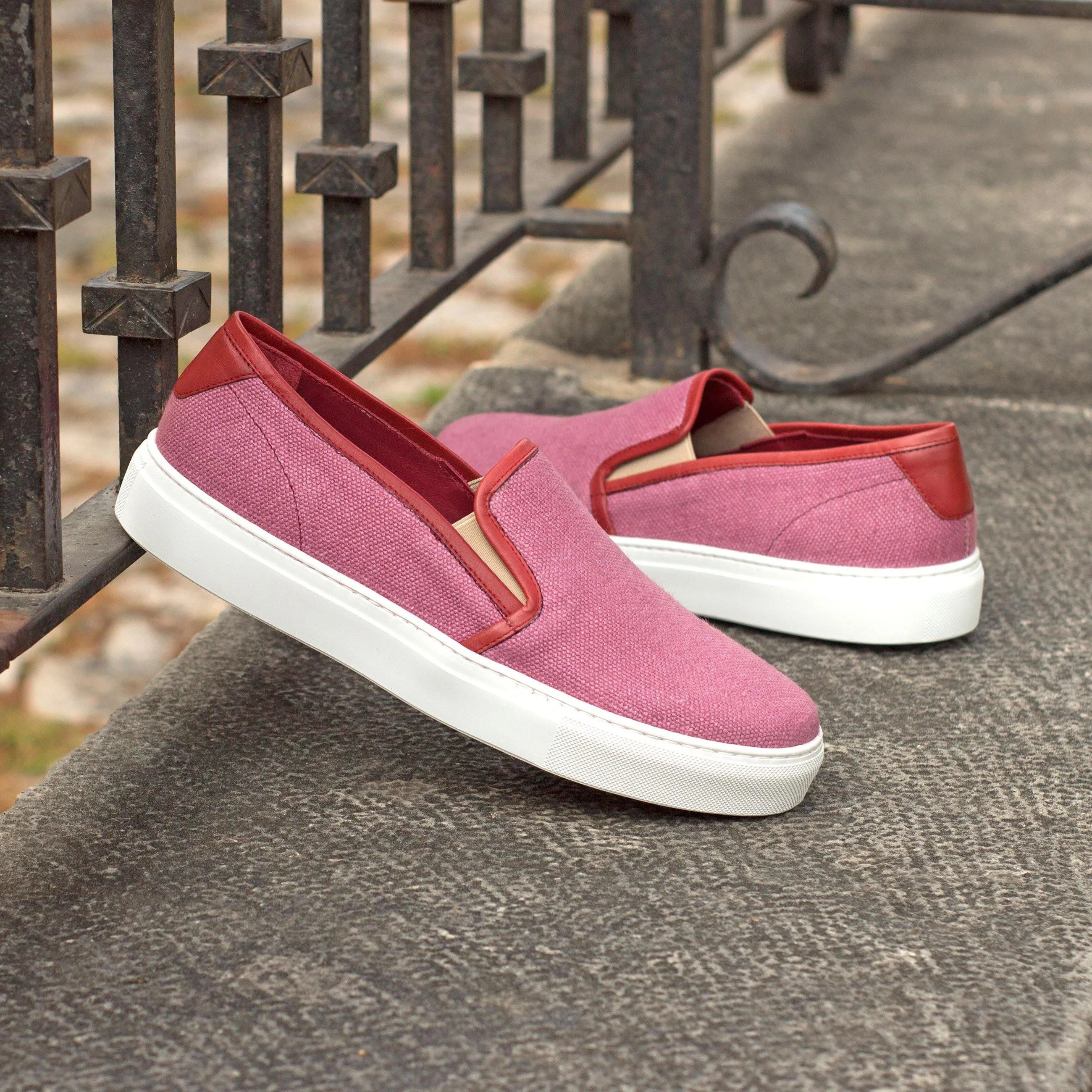Pink Jewlz91 Ladies Slipon Sneakers II perfect for casual and stylish everyday wear