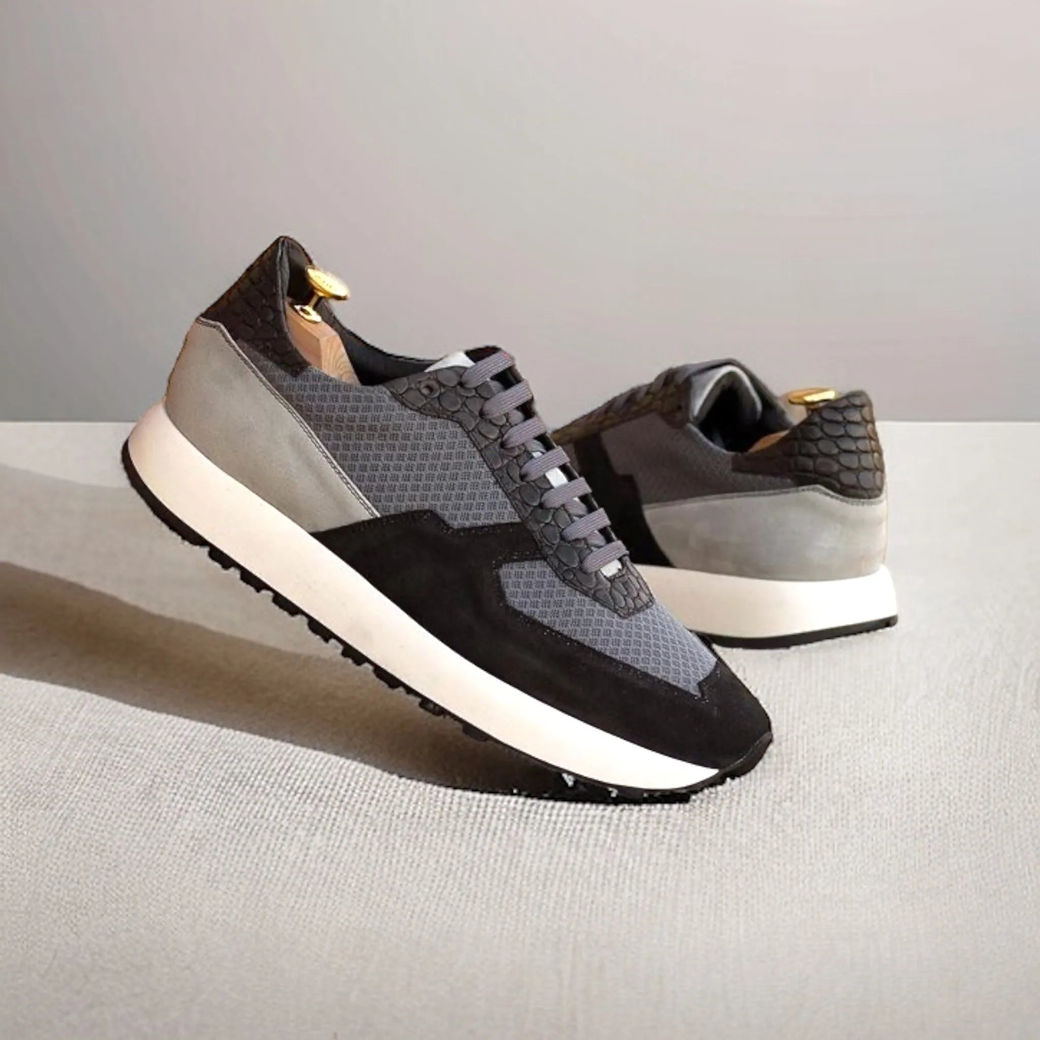 Gray and black athletic shoes, Kenricks Chunky Trainer Sneaker in chunky style design