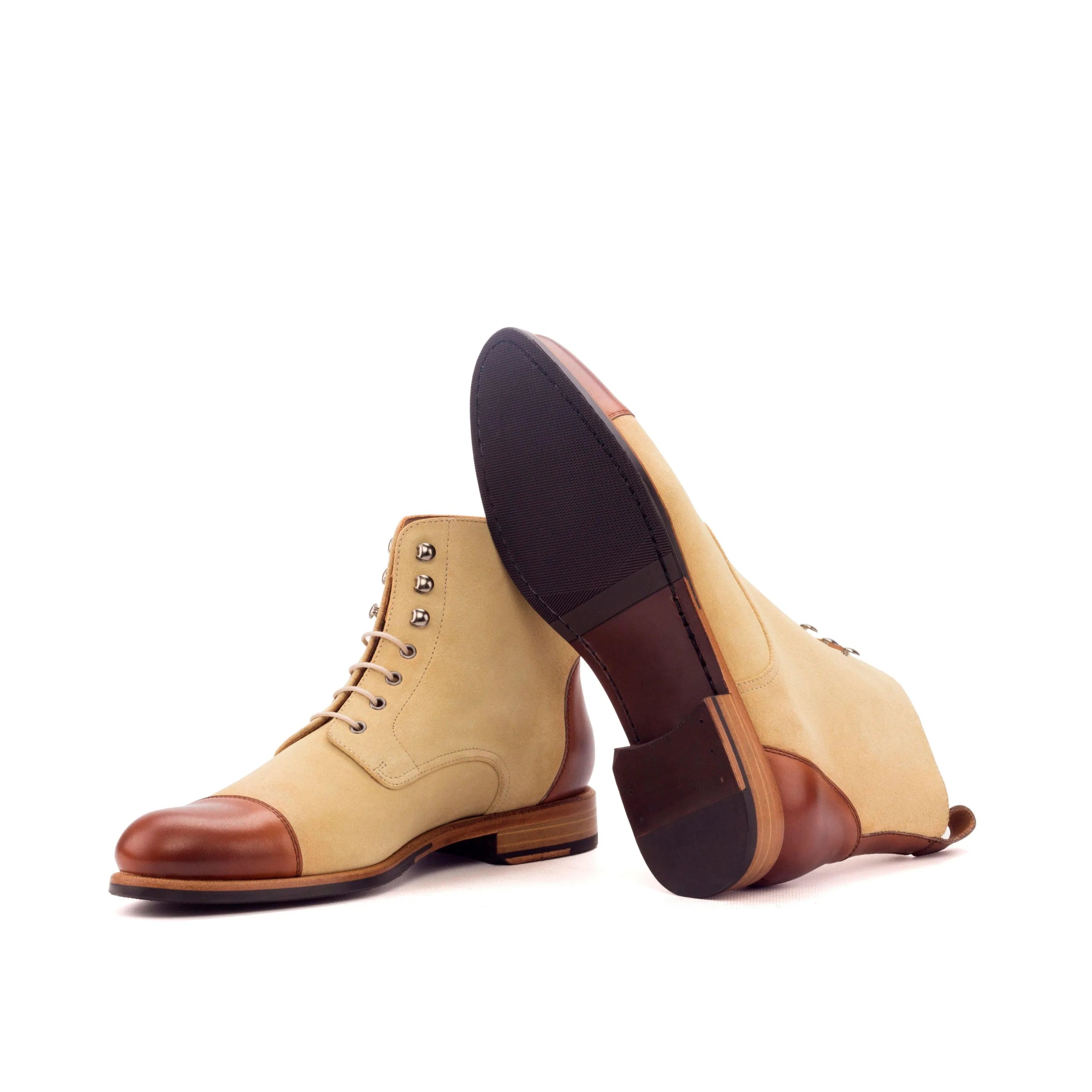 Tan leather Lilian Ladies Captoe Boots II showcasing elegant style and comfort