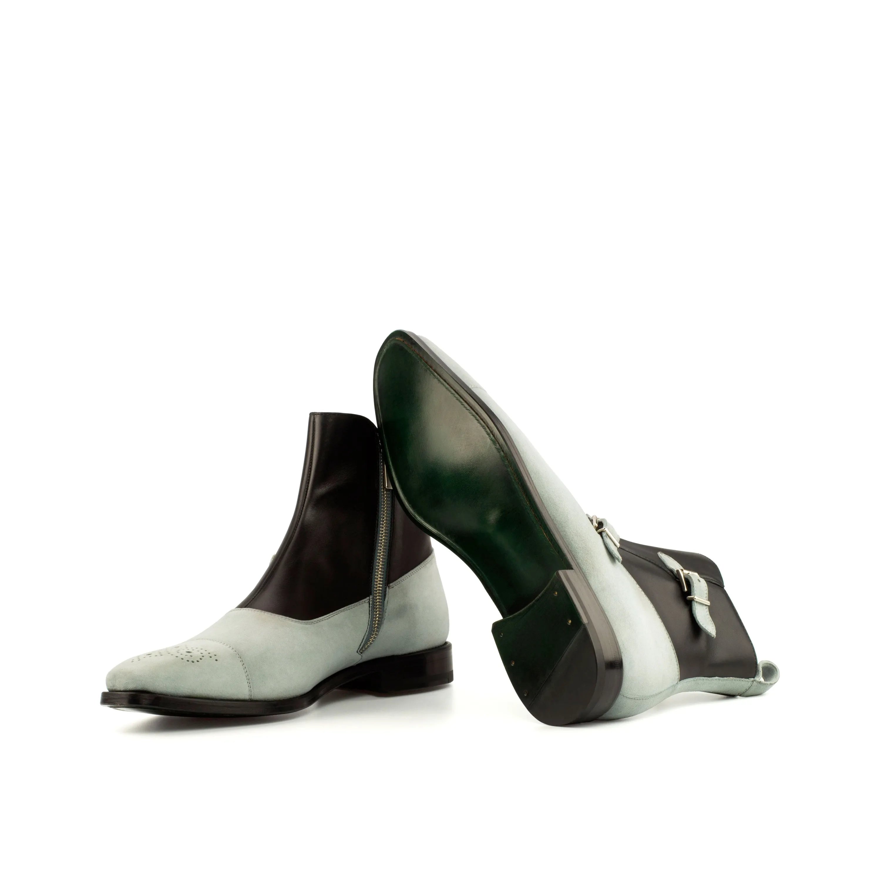 Two-tone leather ankle boots from Lima72 Octavian for stylish footwear options