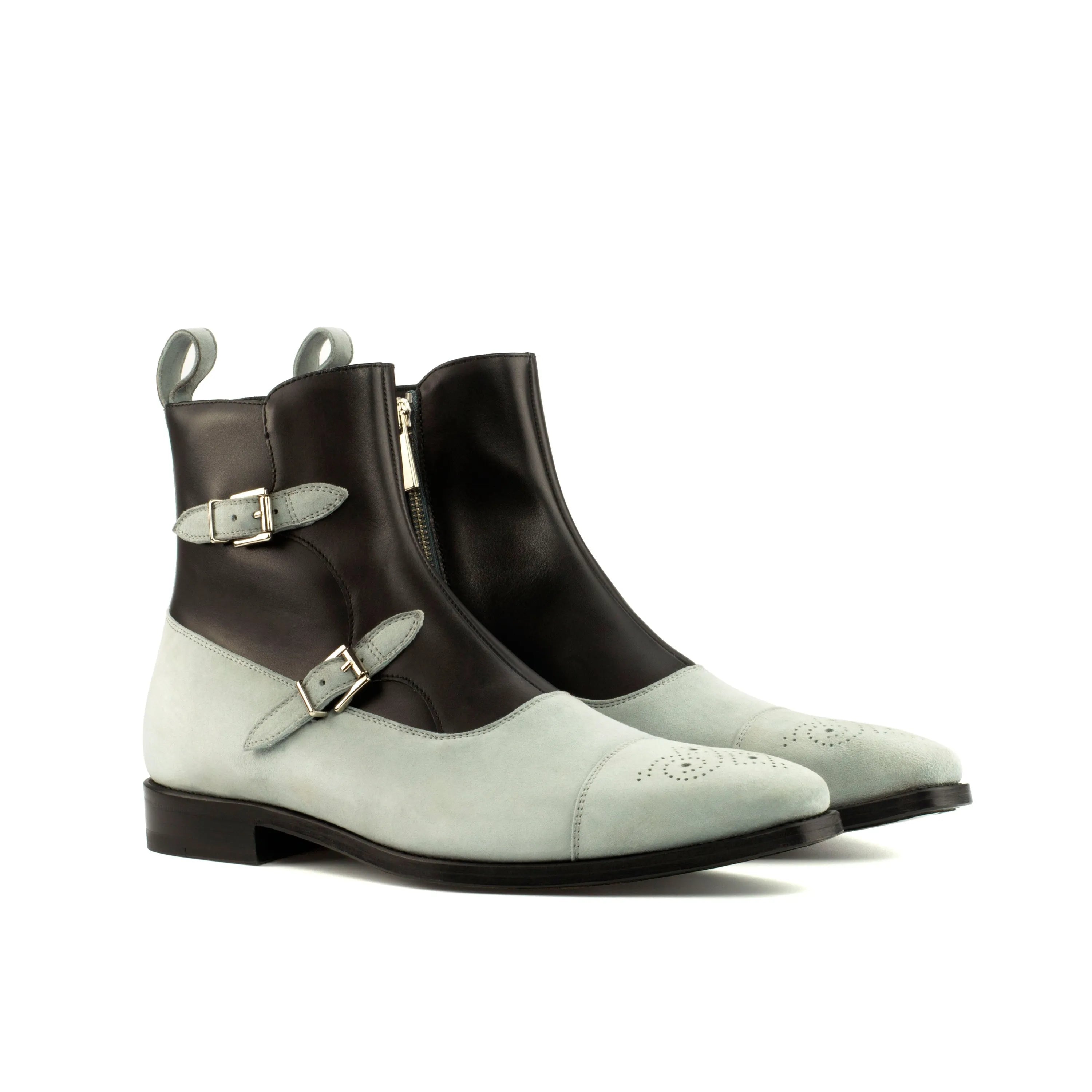 Two-toned leather ankle boots, perfect for style and comfort, Lima72 Octavian Boots