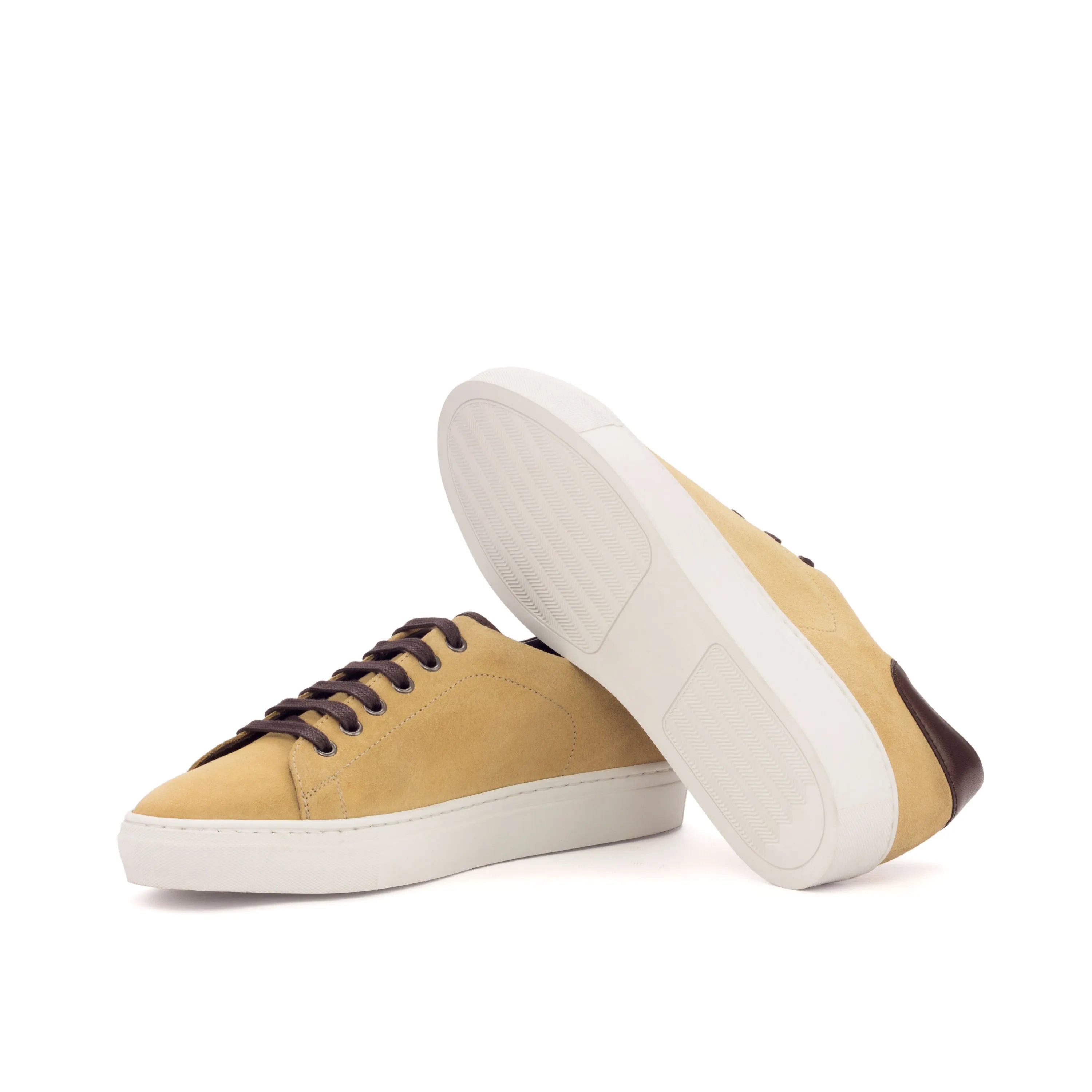 Tan leather Lordi Trainer Sneakers II with brown laces for stylish comfort