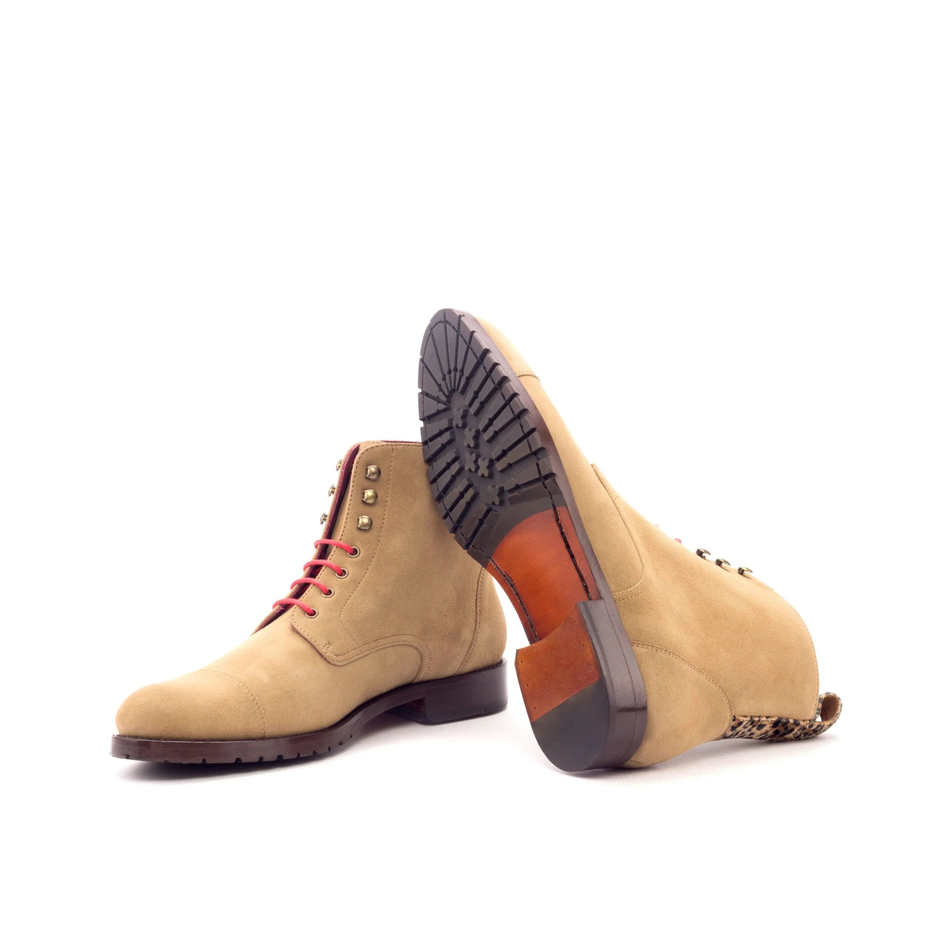 Tan suede Lorrain Ladies Captoe Boots II, stylish captoe boots for elegant outfits