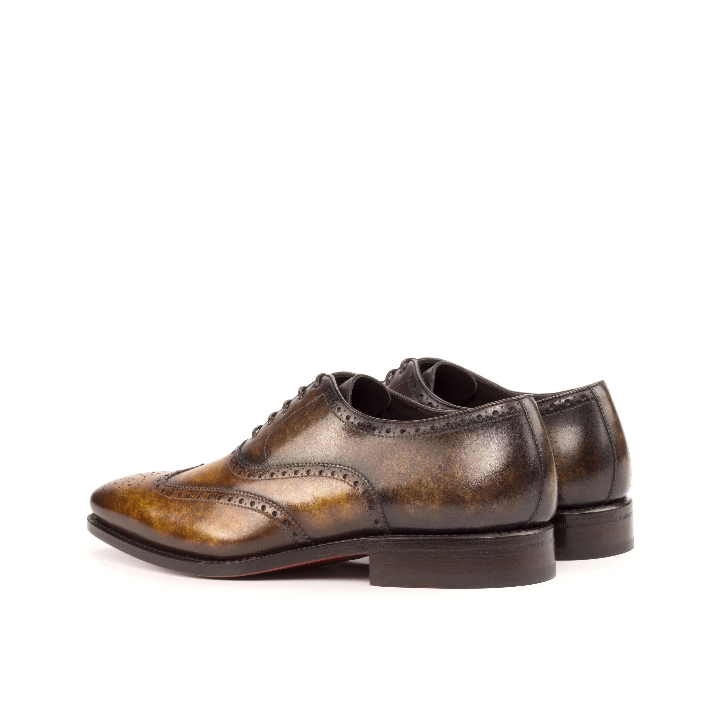 Brown leather Luie Patina brogue shoes, perfect for formal dress occasions