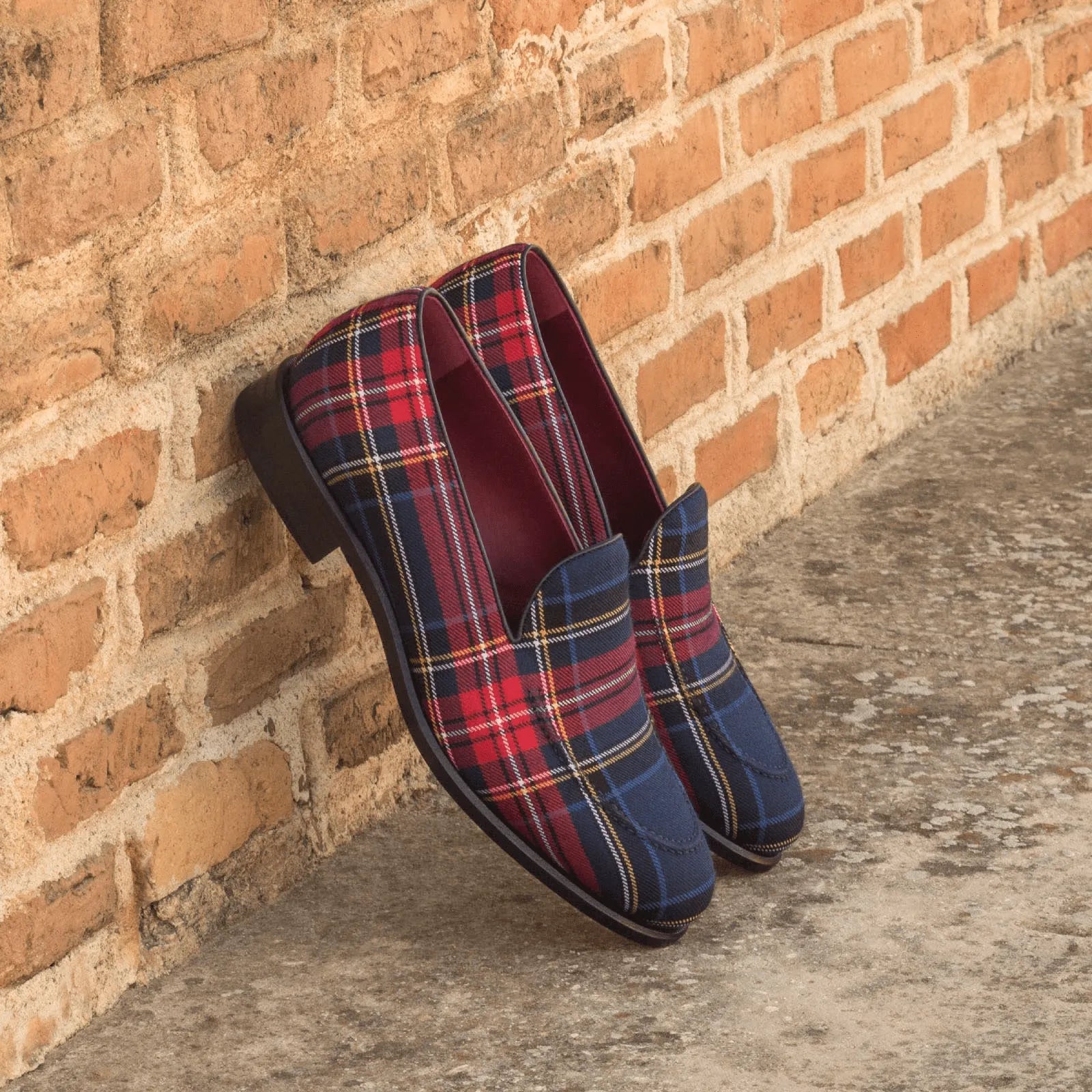Plaid patterned Master Windowpane Loafers for stylish and sophisticated footwear
